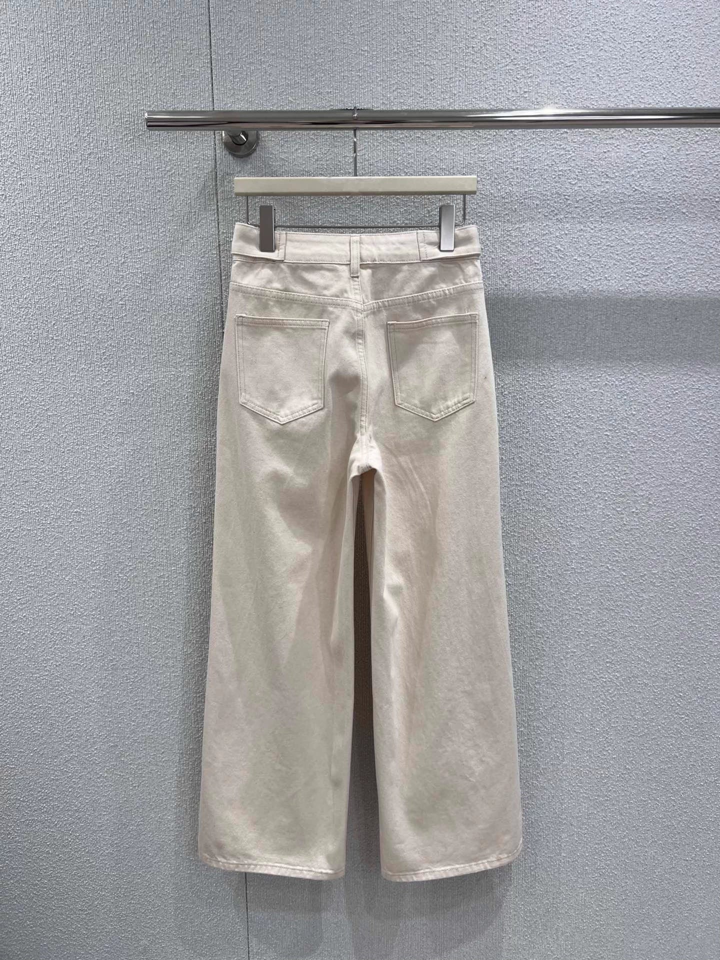 Double Pocket Straight Leg Jeans