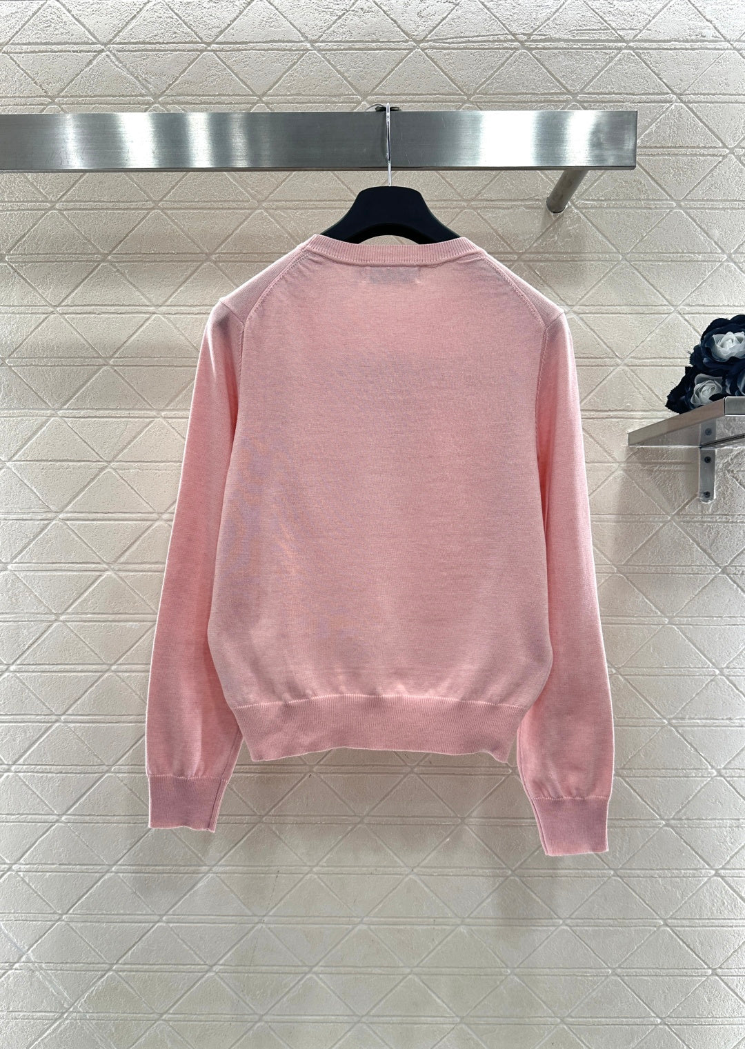 Logo Knit Long-Sleeve Top