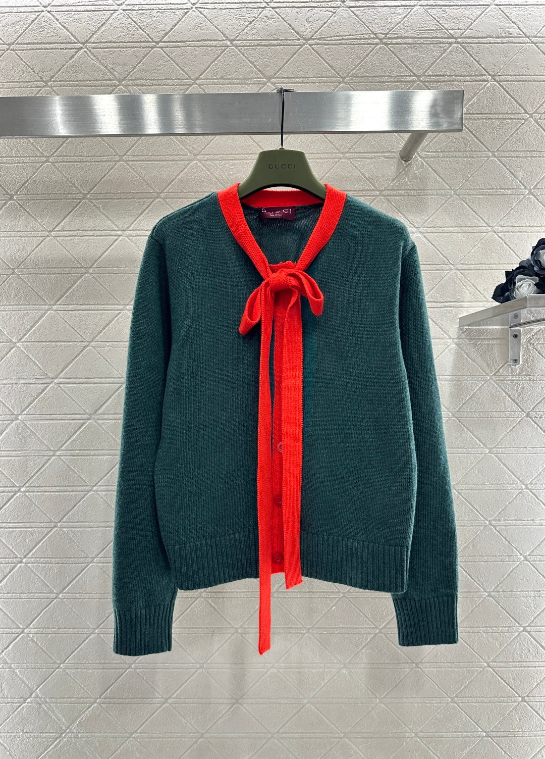 Bow-Tie Knit Cardigan