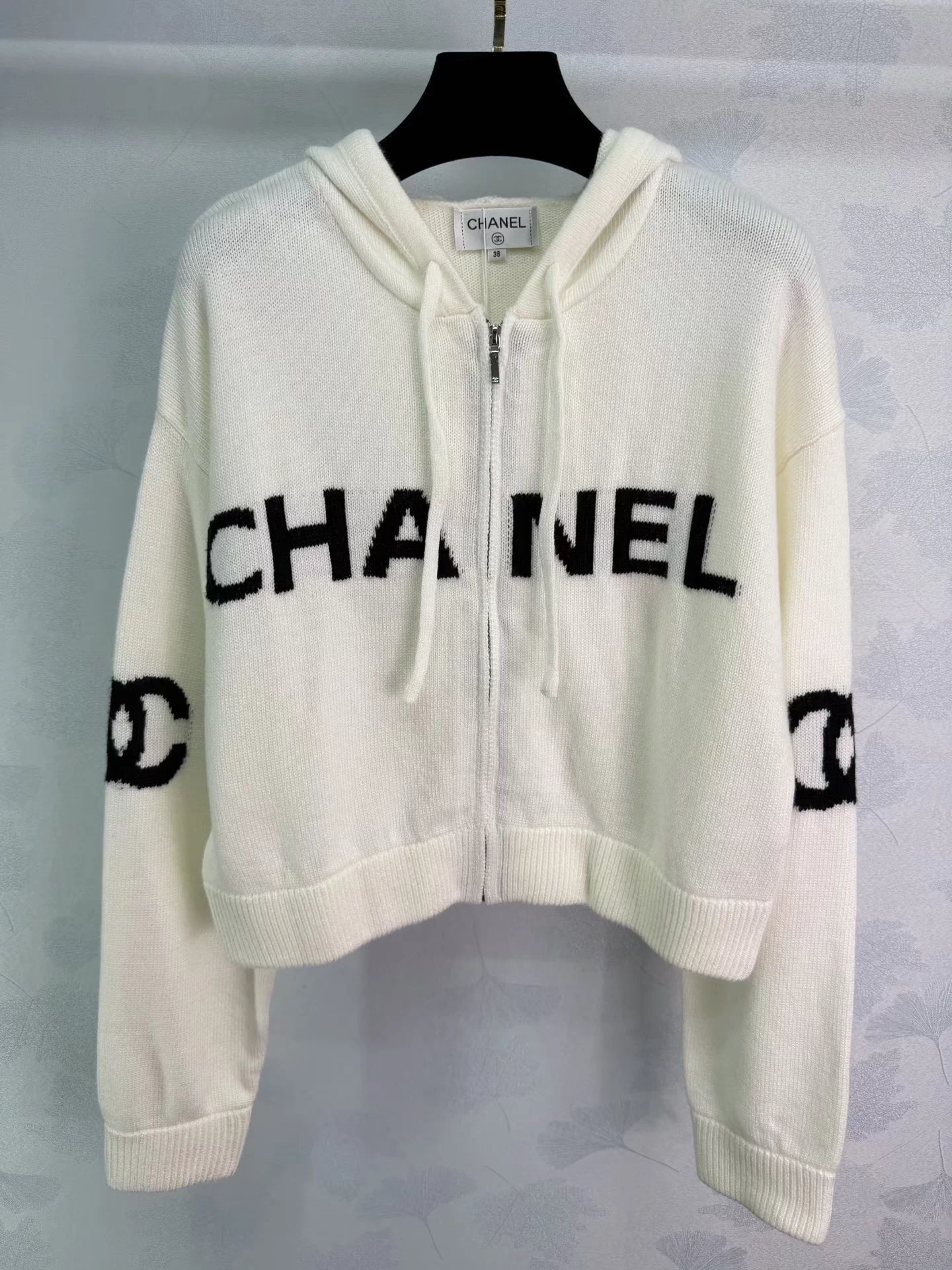 Hooded Zip-Up Long-Sleeve Cardigan