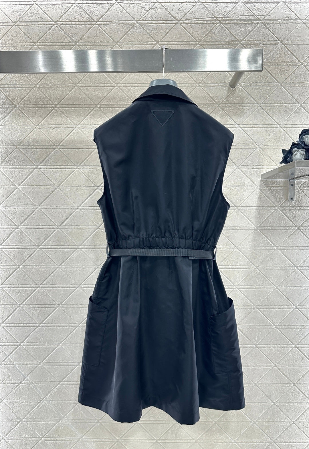 Located Vest Dress with Belt