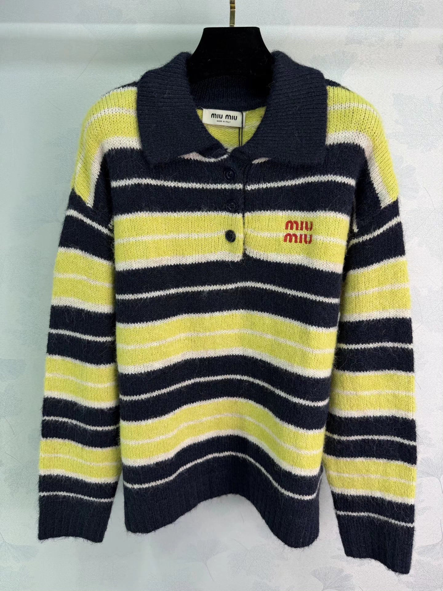 Striped Polo Sweater