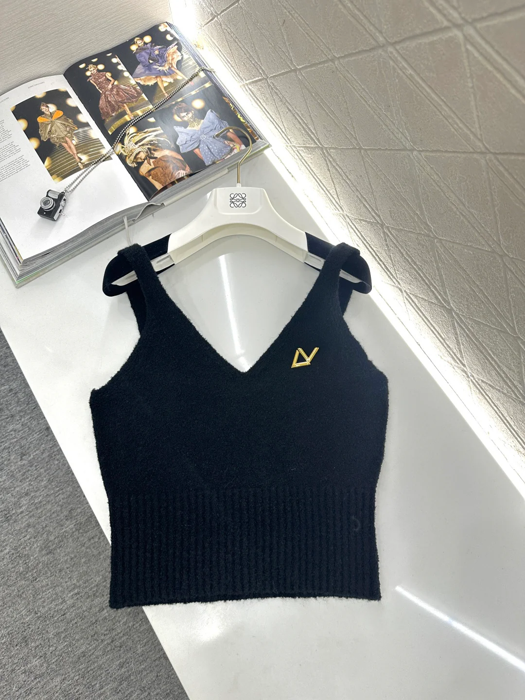V-neck Knit Vest