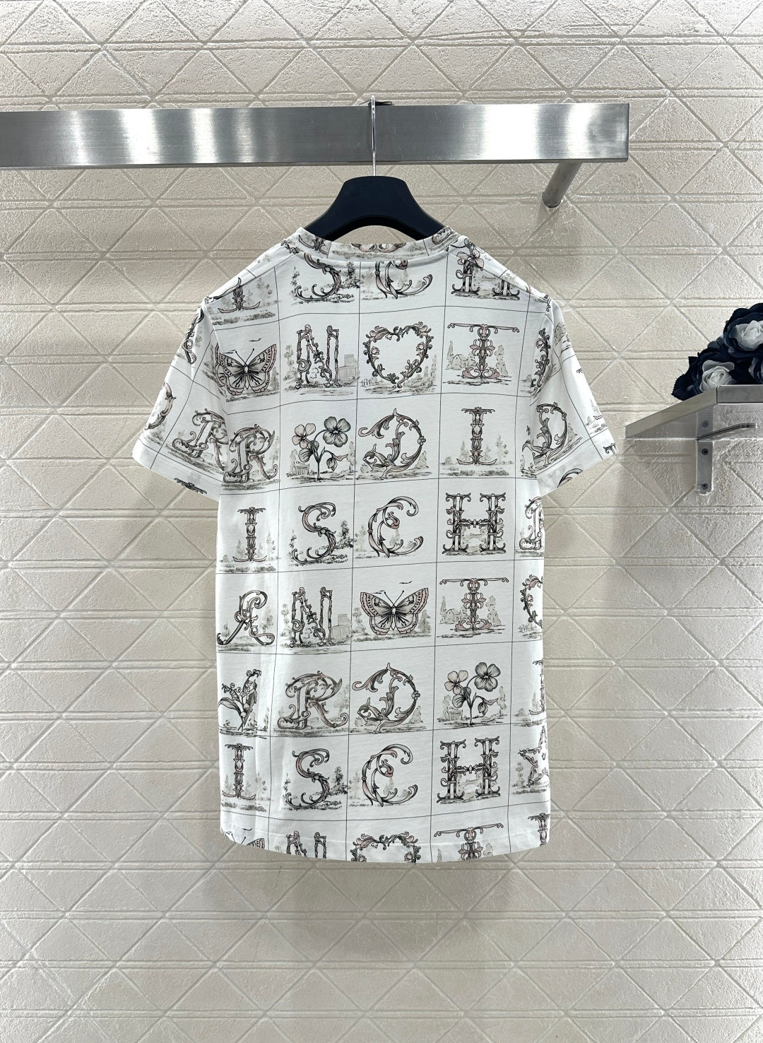 Checkered Floral T-shirt