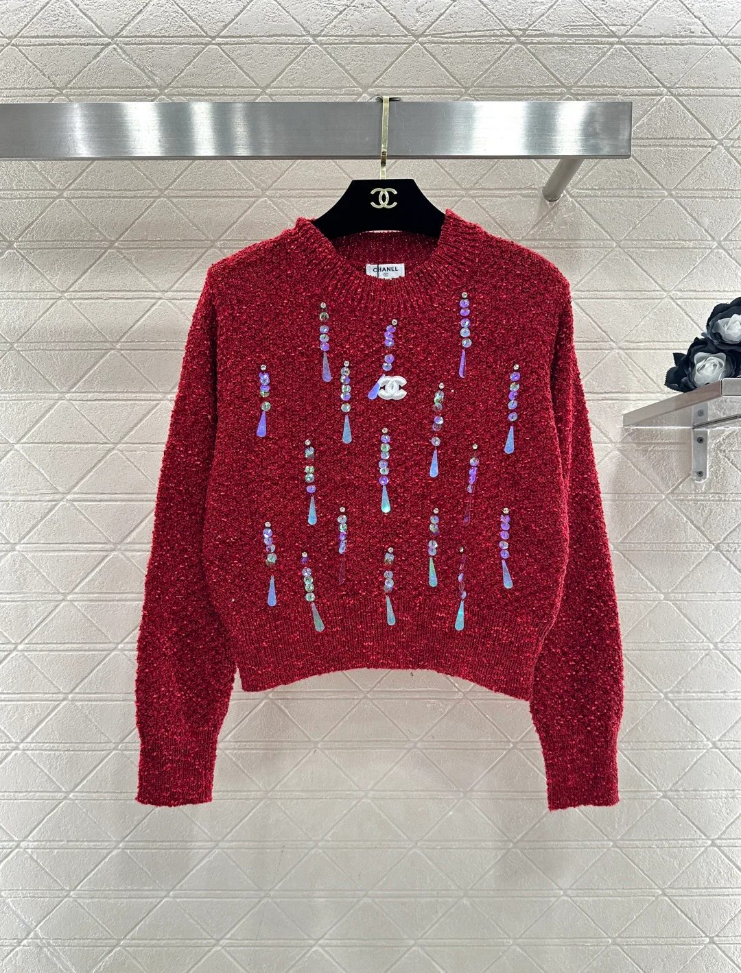 Sequined Pullover Sweater