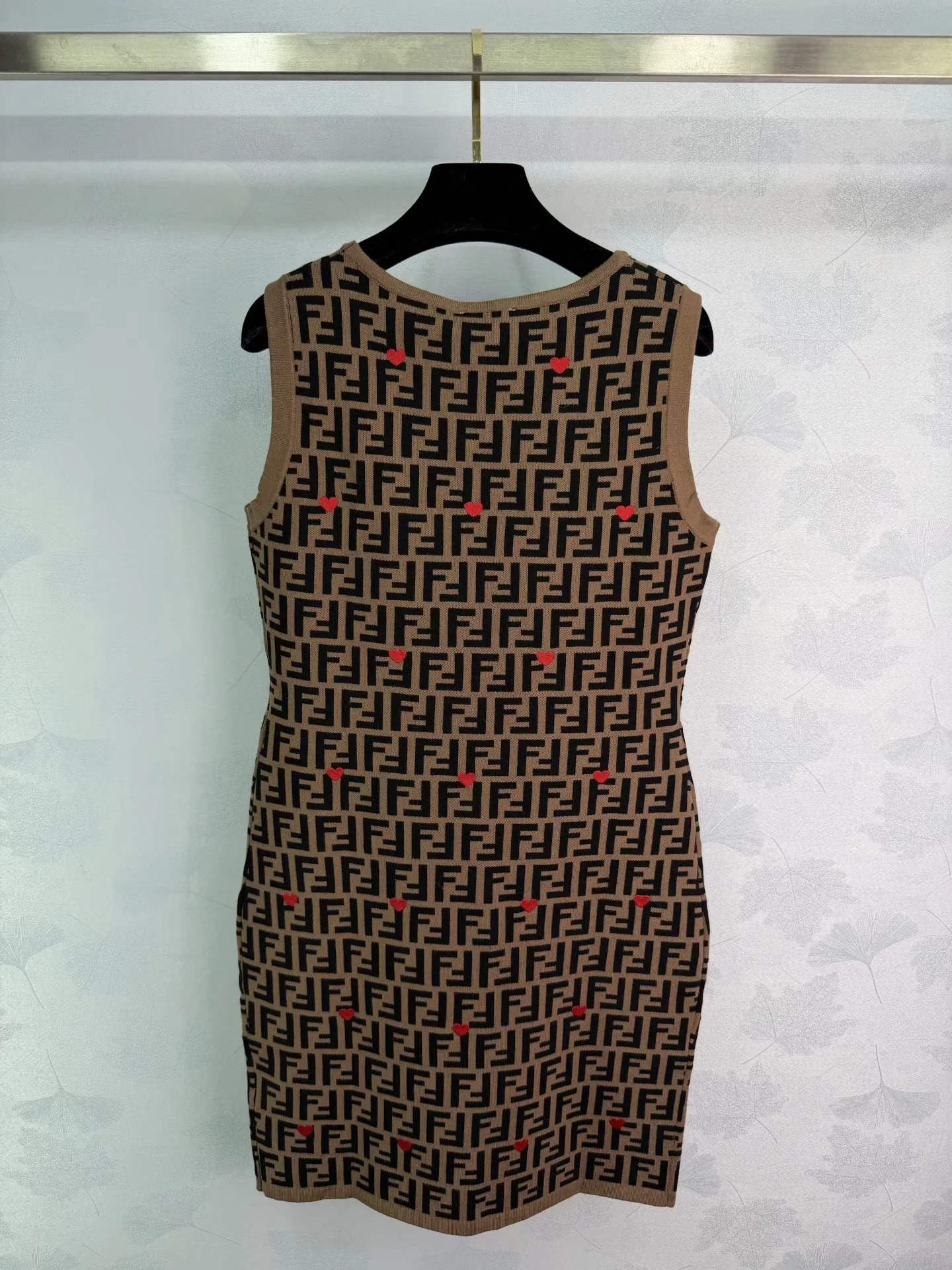 Monogram Heart Knit Dress