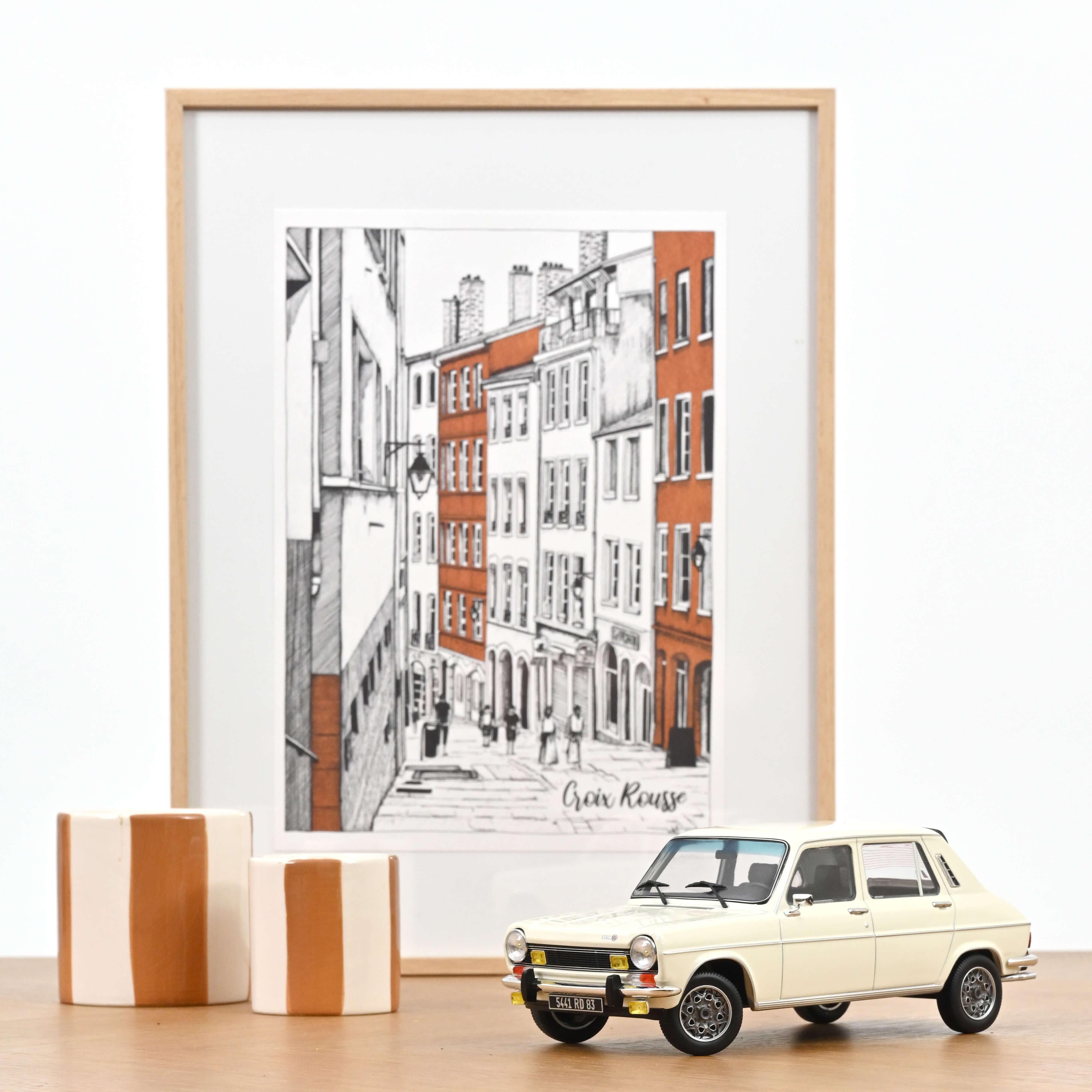 Simca 1100 Ti 1975 Tacoma White 1:18 - 300pcs