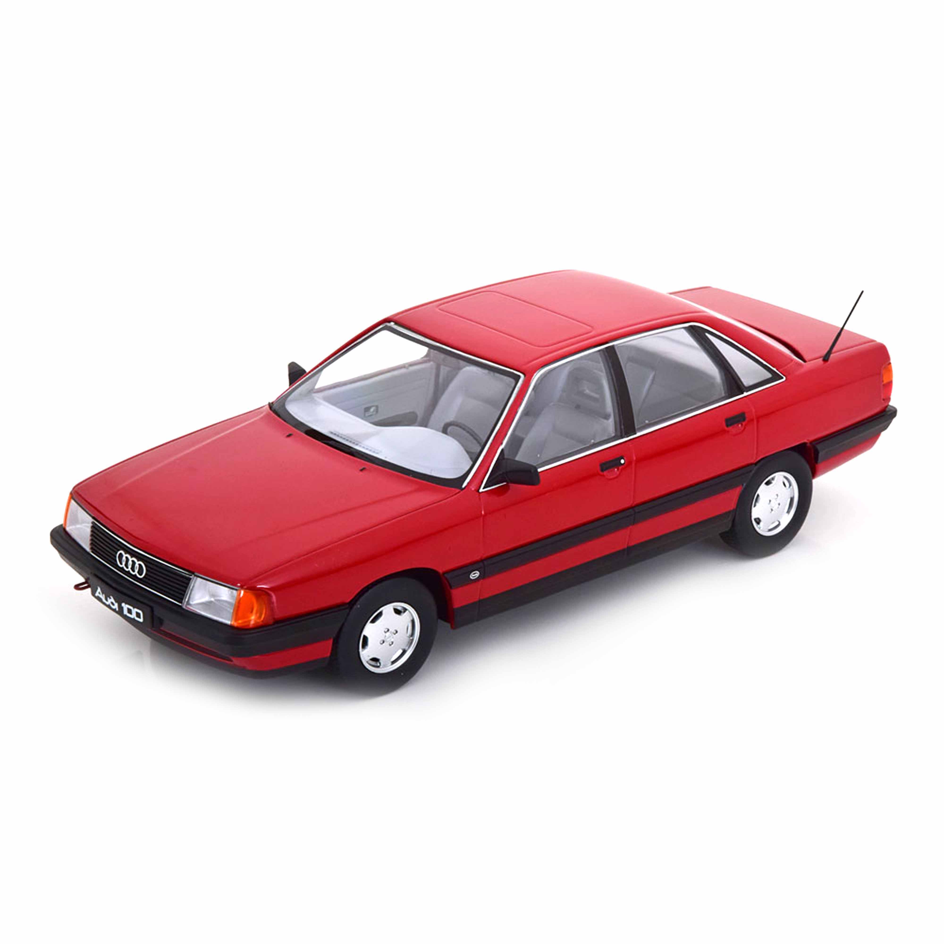 Audi 100 C3 1989 Red 1:18
