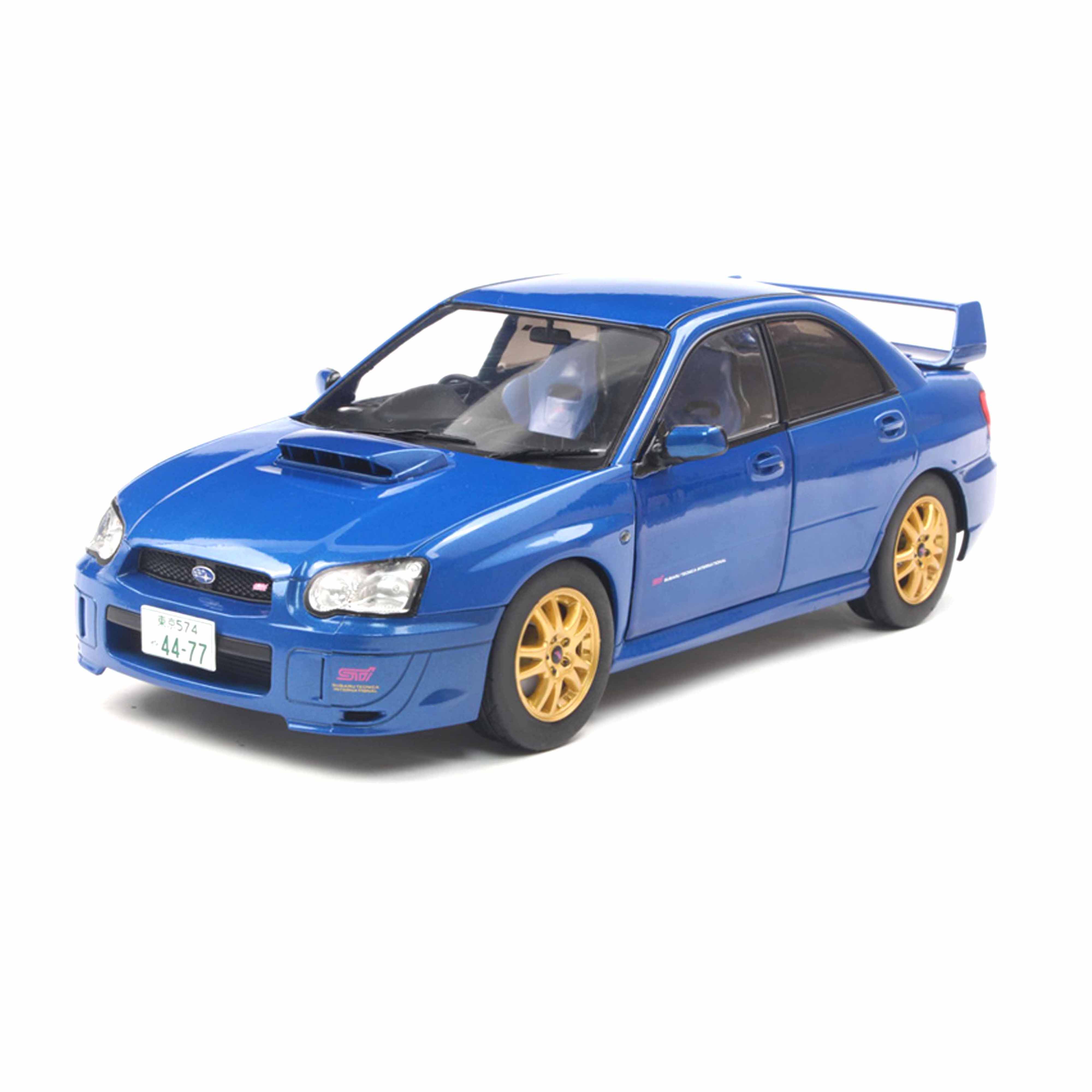 Subaru Impreza WRX STI Sonic Blue 2003 1:18