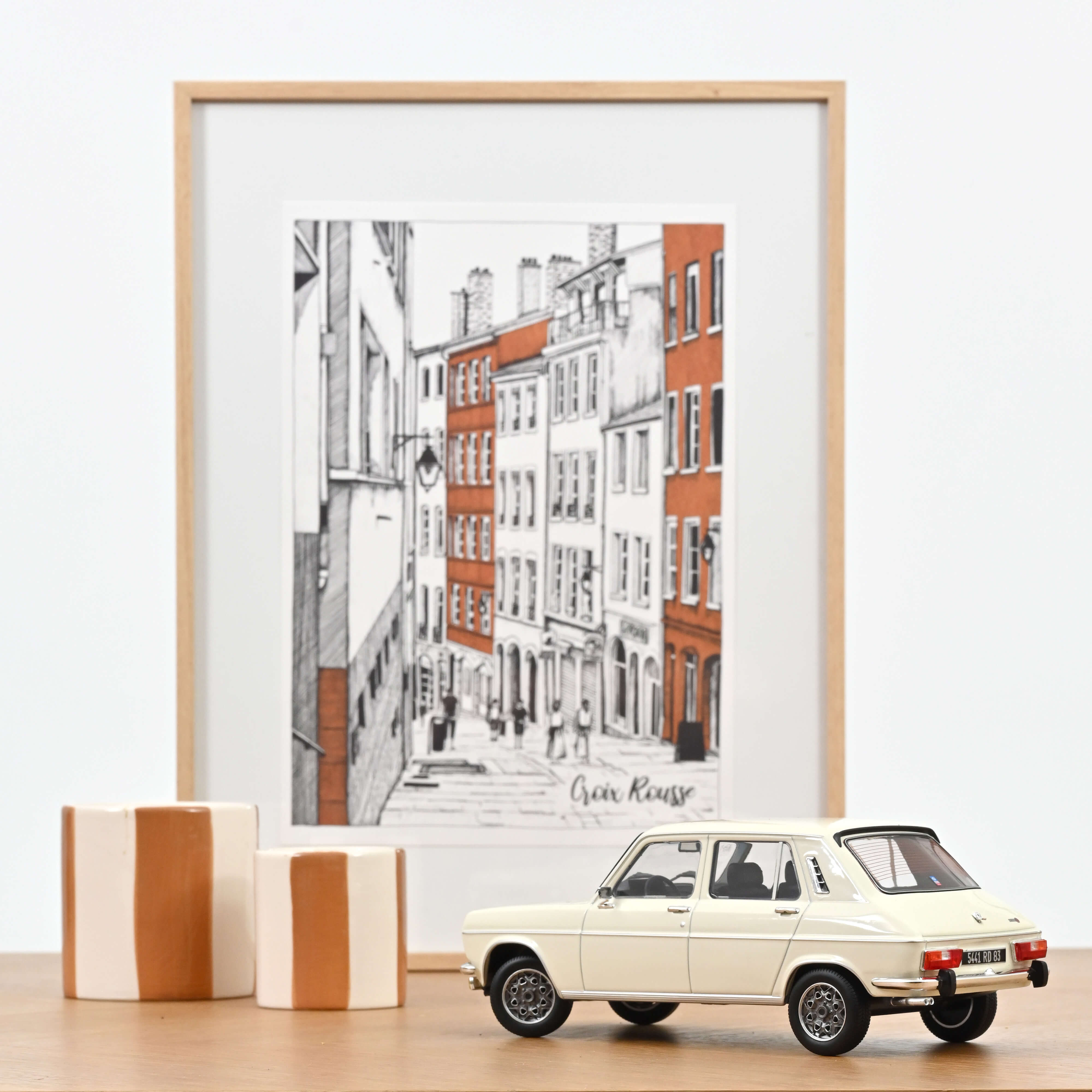 Simca 1100 Ti 1975 Tacoma White 1:18 - 300pcs