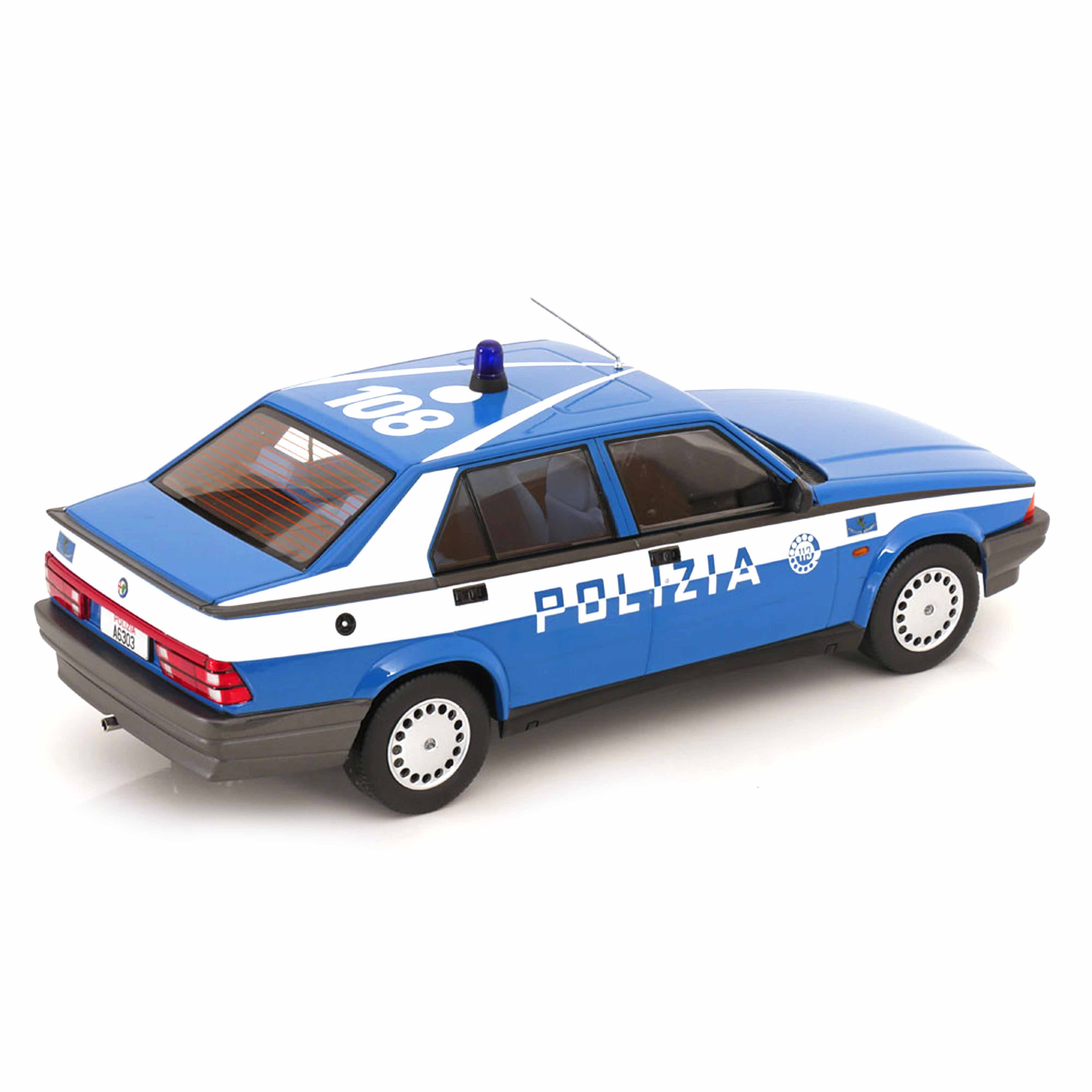 Alfa Romeo 75 1991 Police Italy 1:18