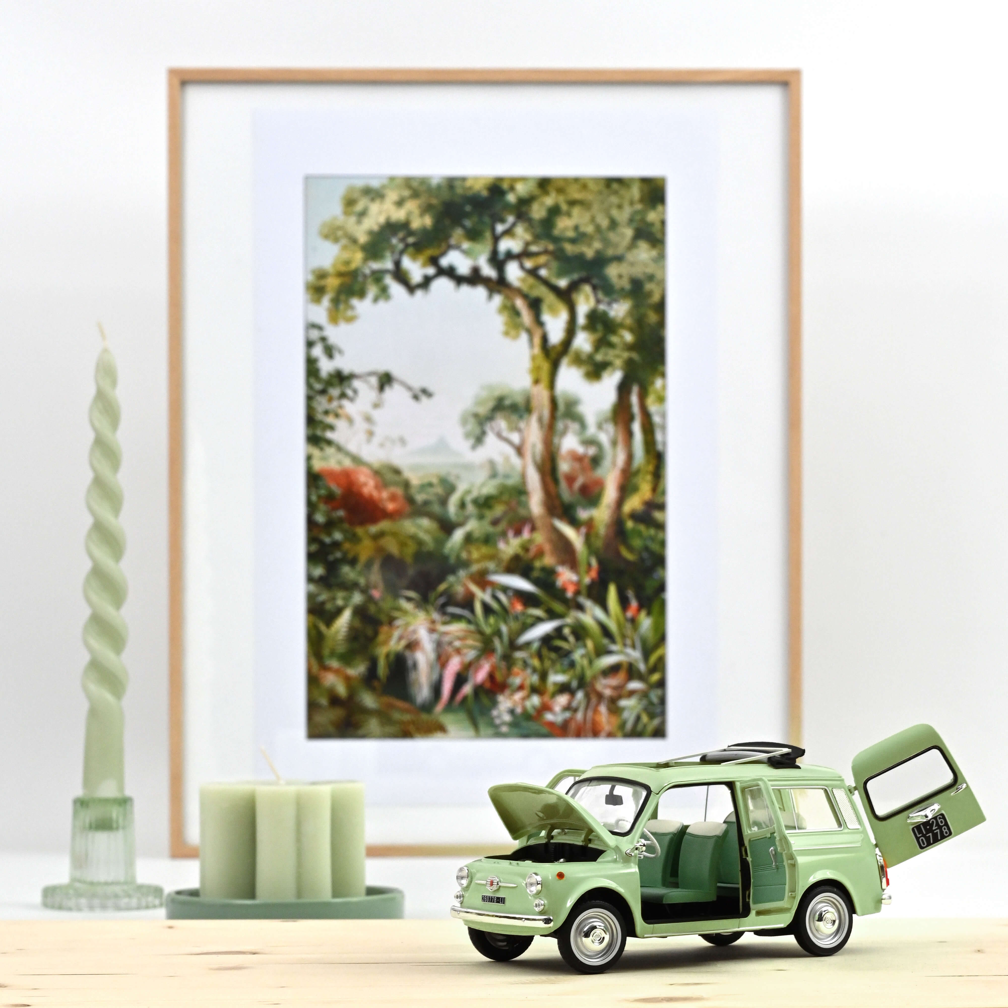 Fiat 500 Giardiniera 1963 Oasis Green 1:18 - 200pcs