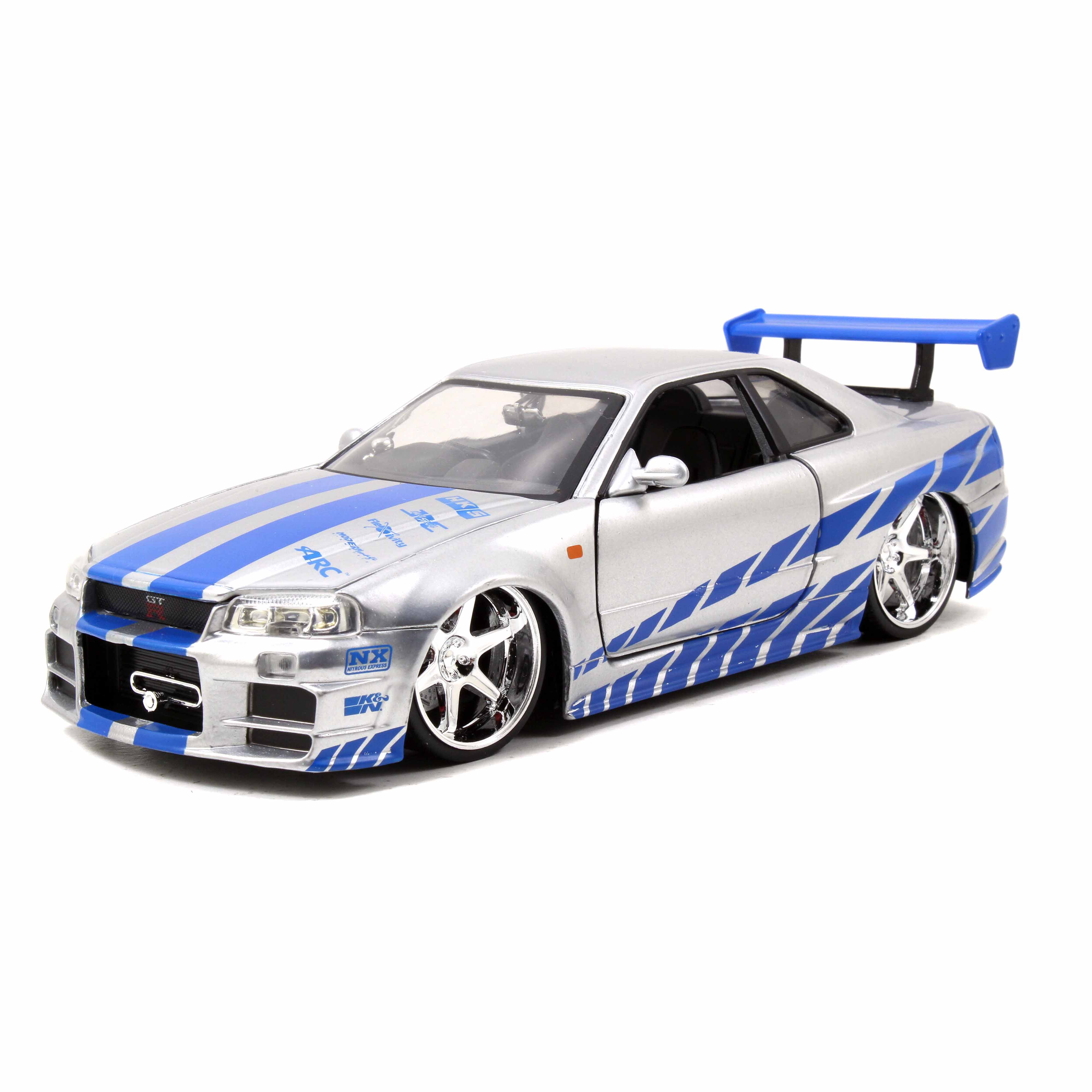 Nissan Skyline GT-R Grey Fast and Furious 2002 1:24