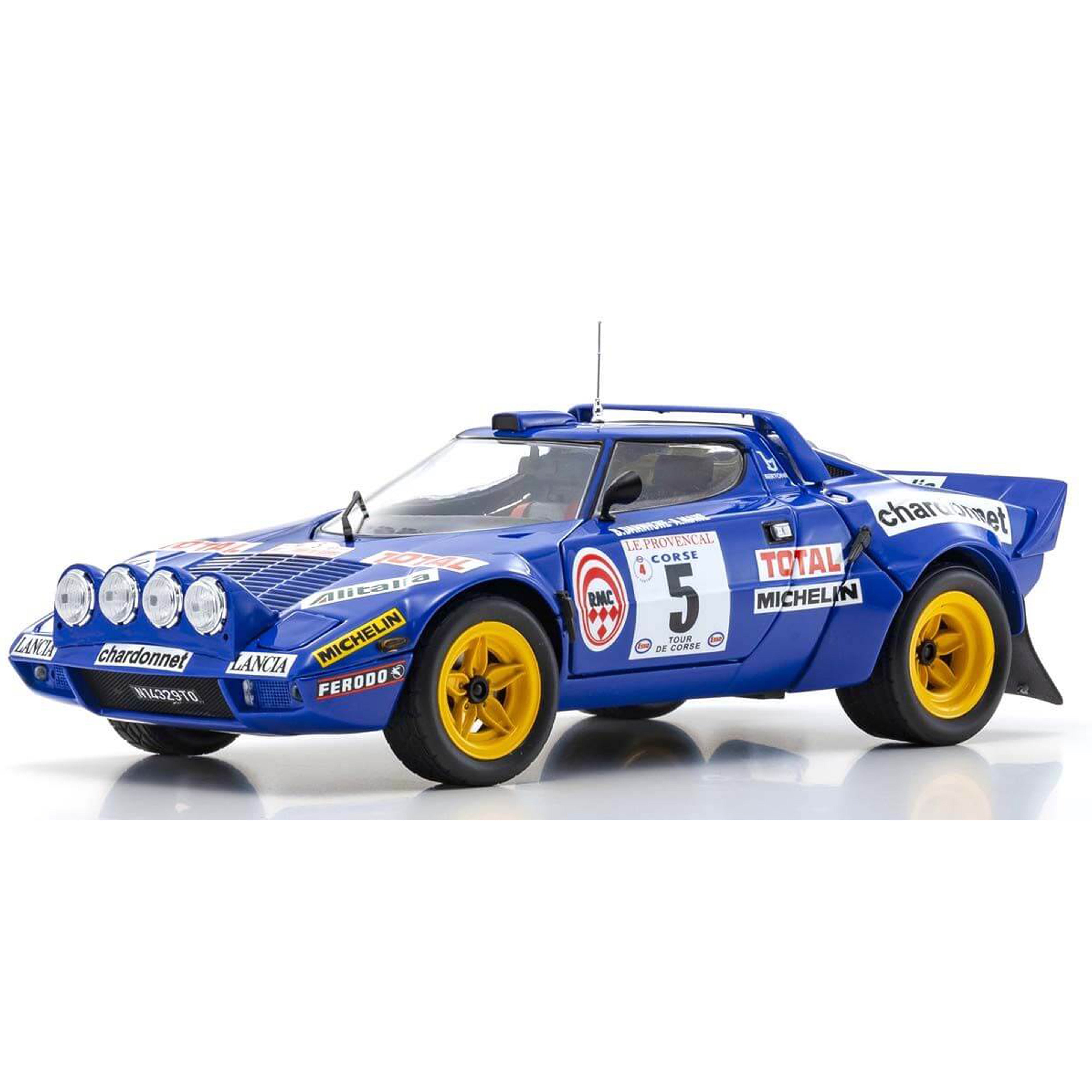 Lancia Stratos HF 1976 Tour de Corse Bleu (N°5) 1/18