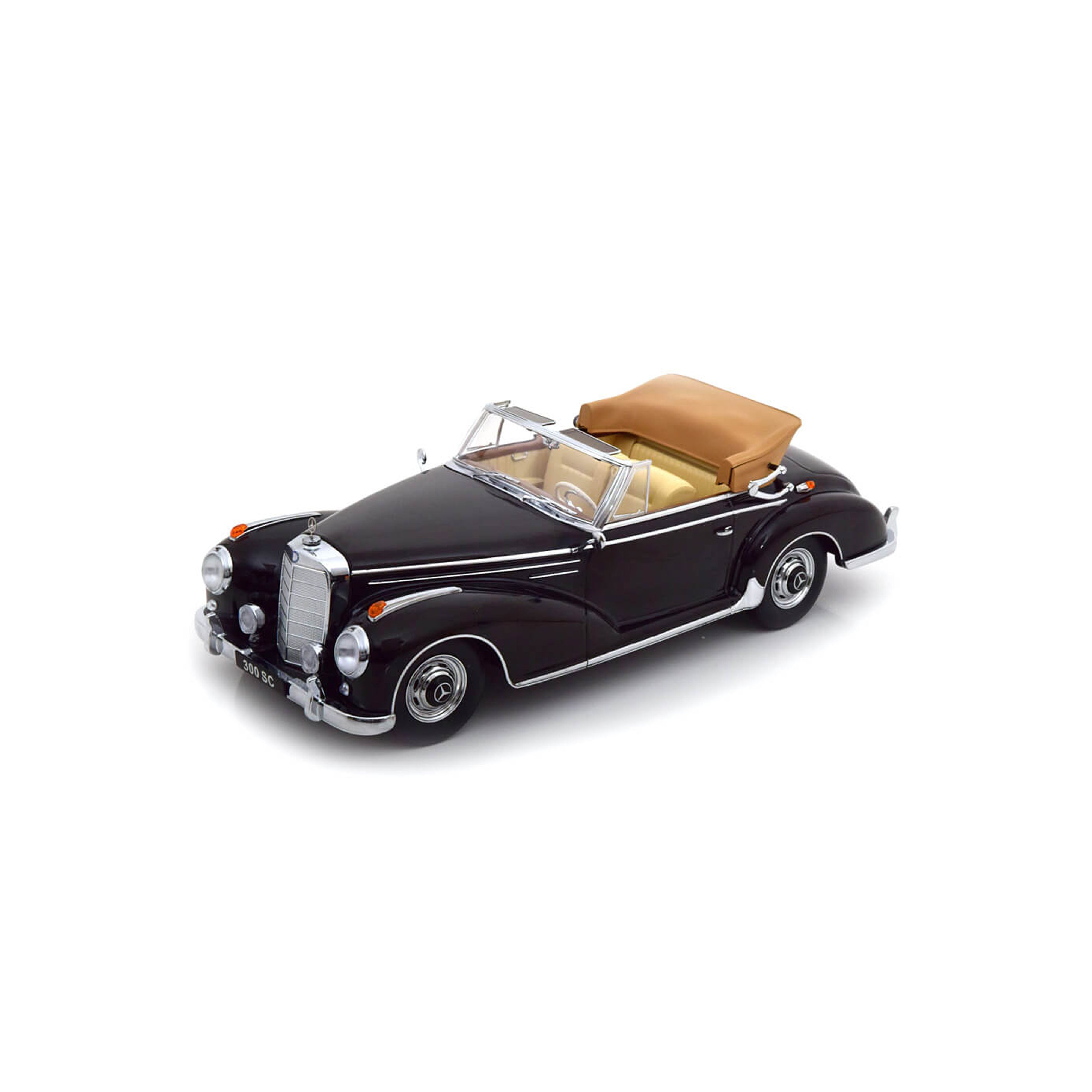 Mercedes 300 SC W188 Cabriolet 1957 Black 1:18