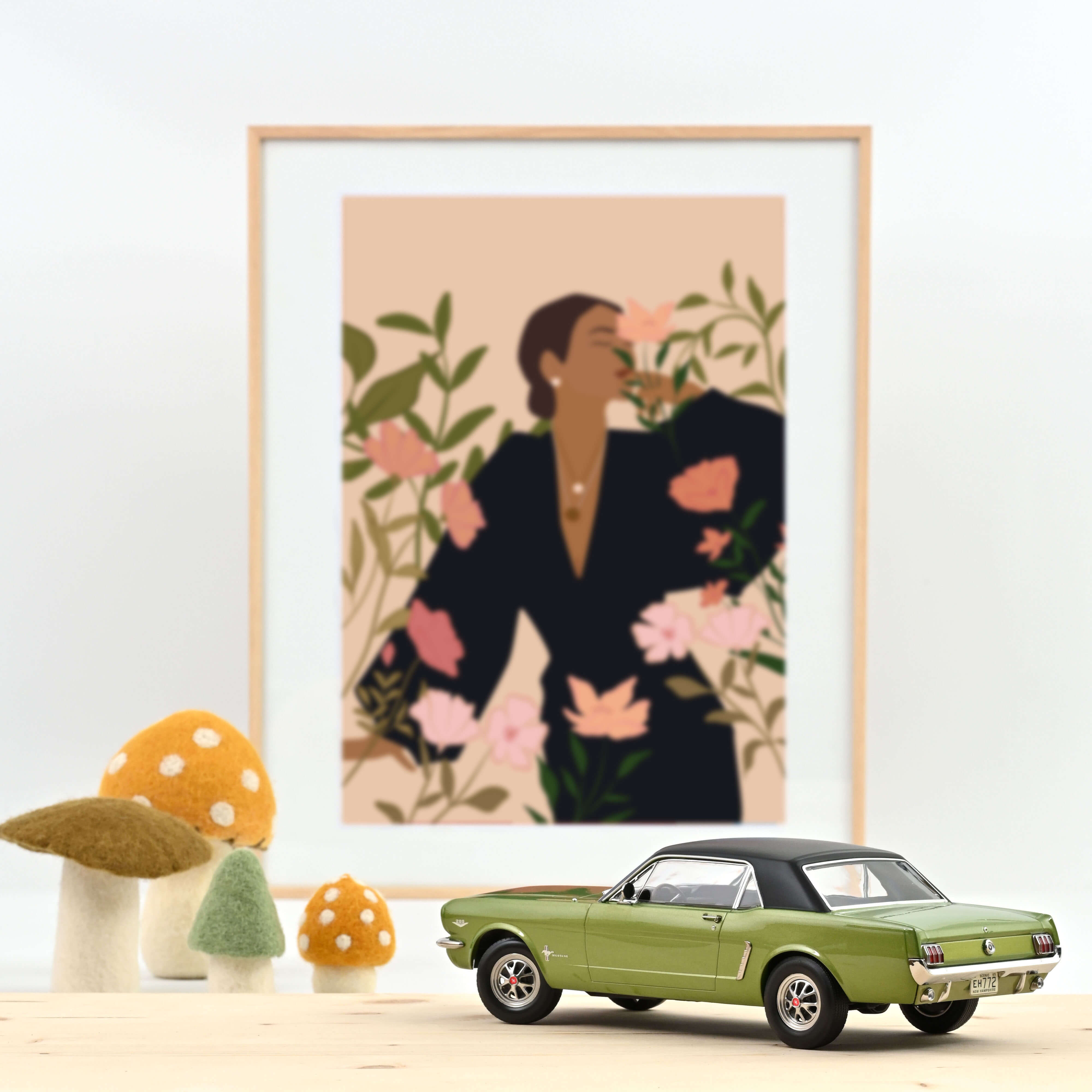 Ford Mustang Coupe 1965 Honey gold met 1:18 - 200pcs