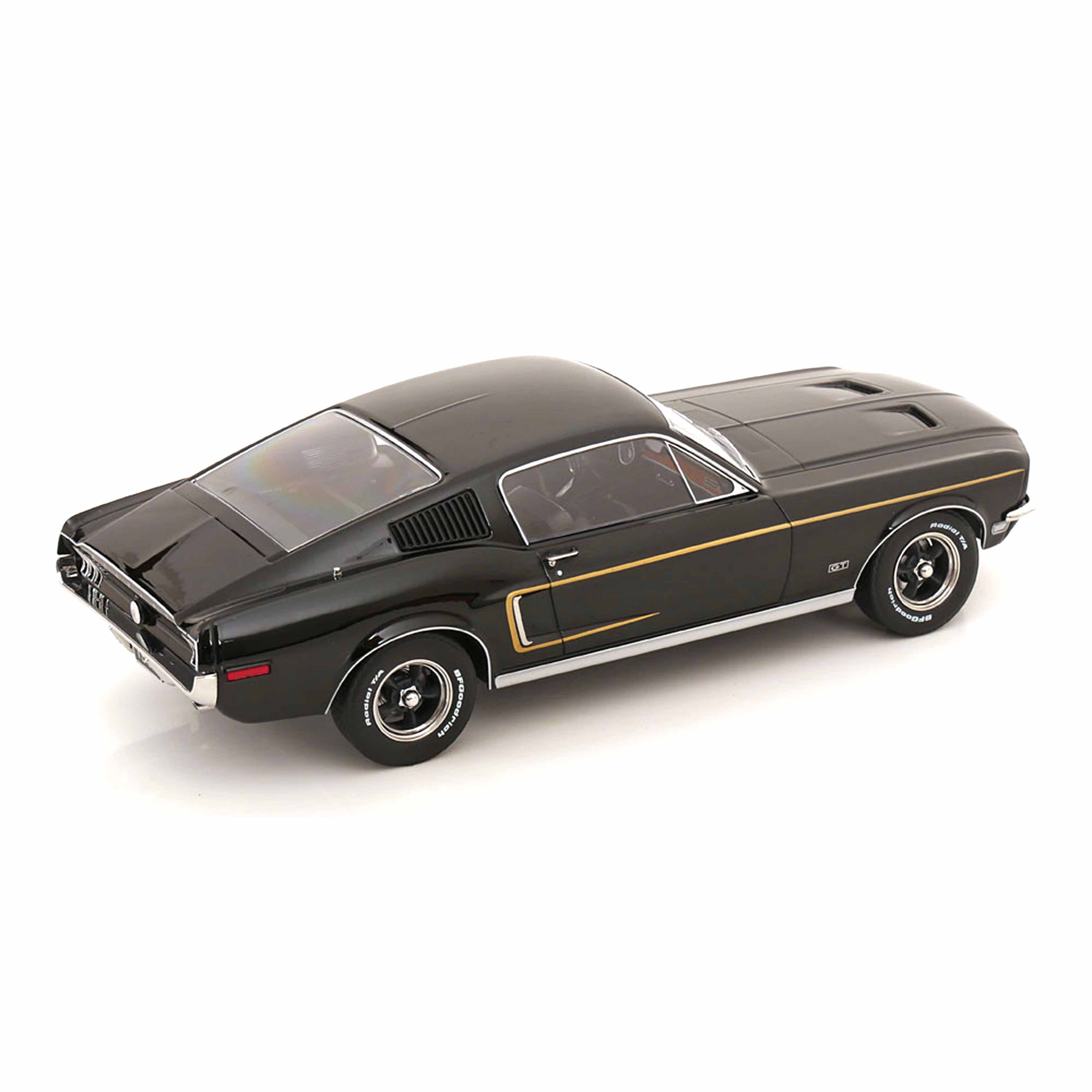 Ford Mustang Fastback 1968 Noir 1/18