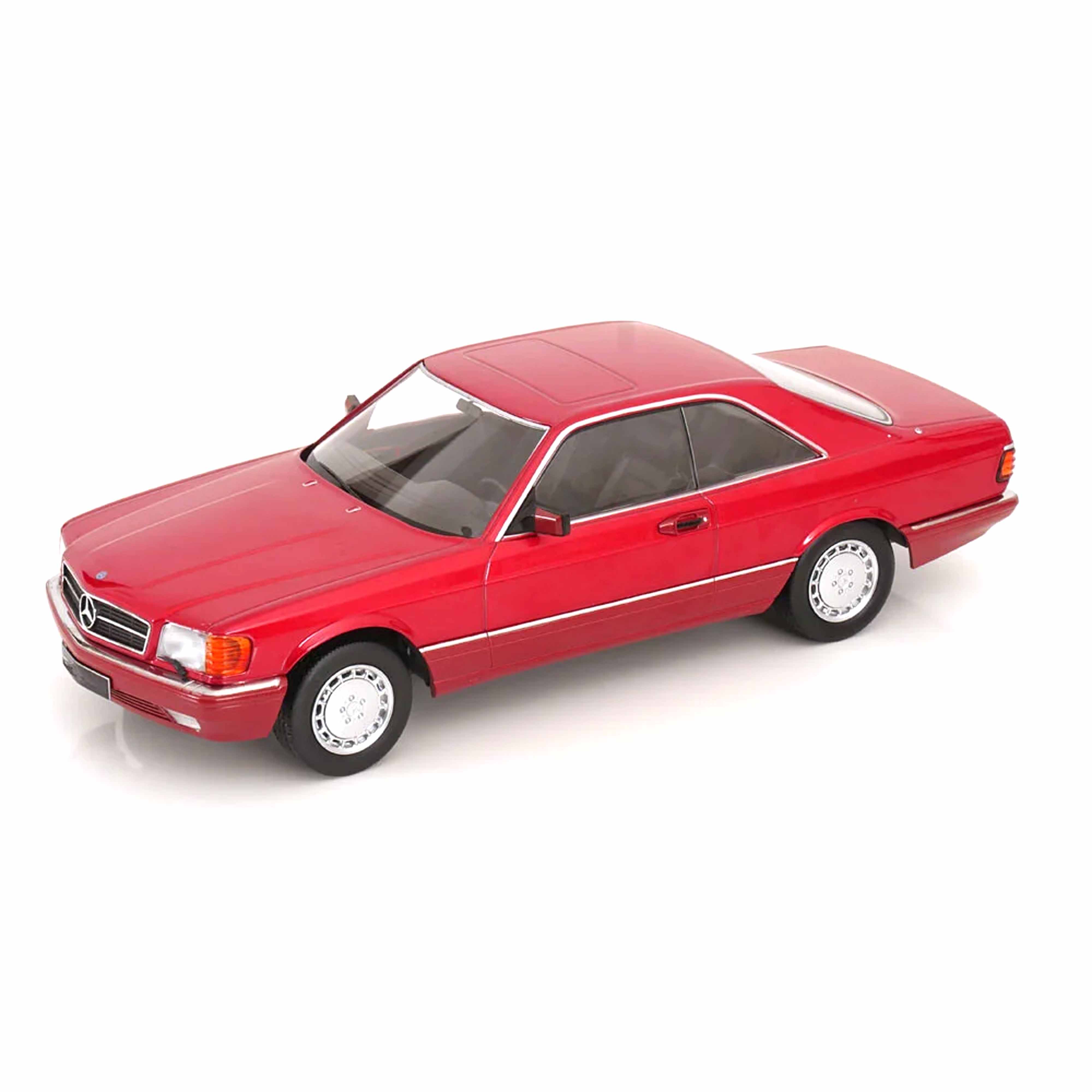 Mercedes 500 SEC C126 1985 Red Metallic 1:18