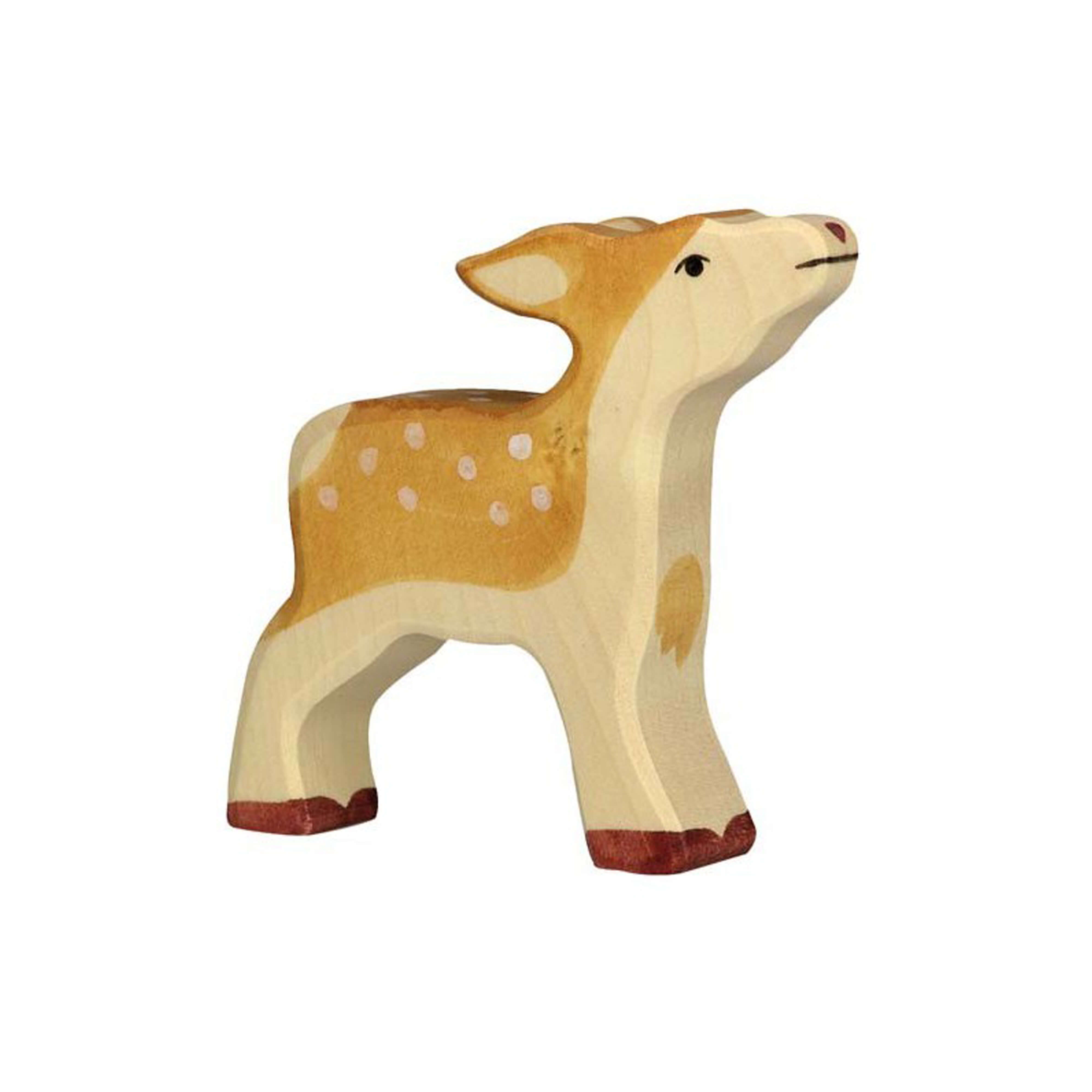 Fawn figurine in wood