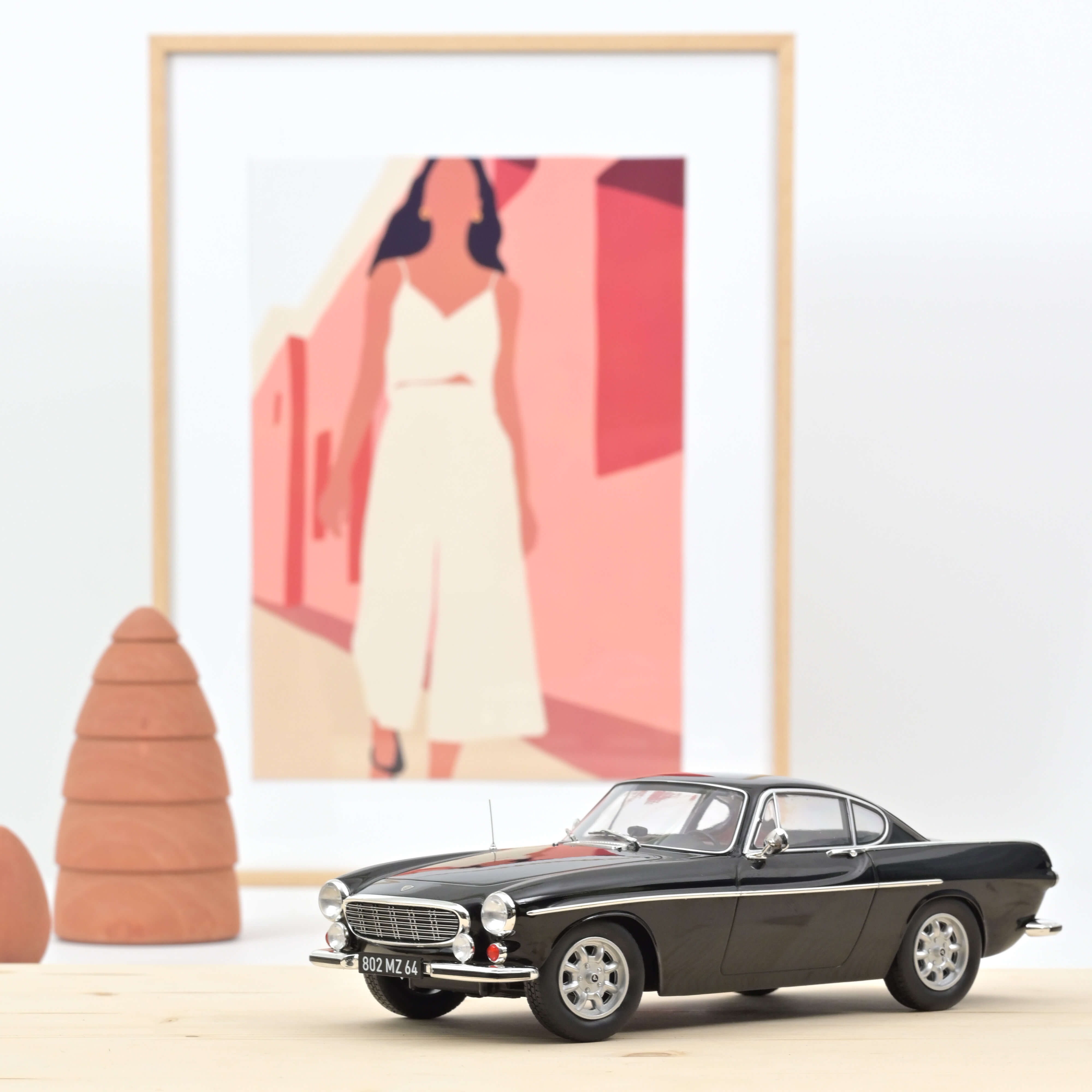 Volvo 1800 S 1967 Black 1:18 - 400pcs