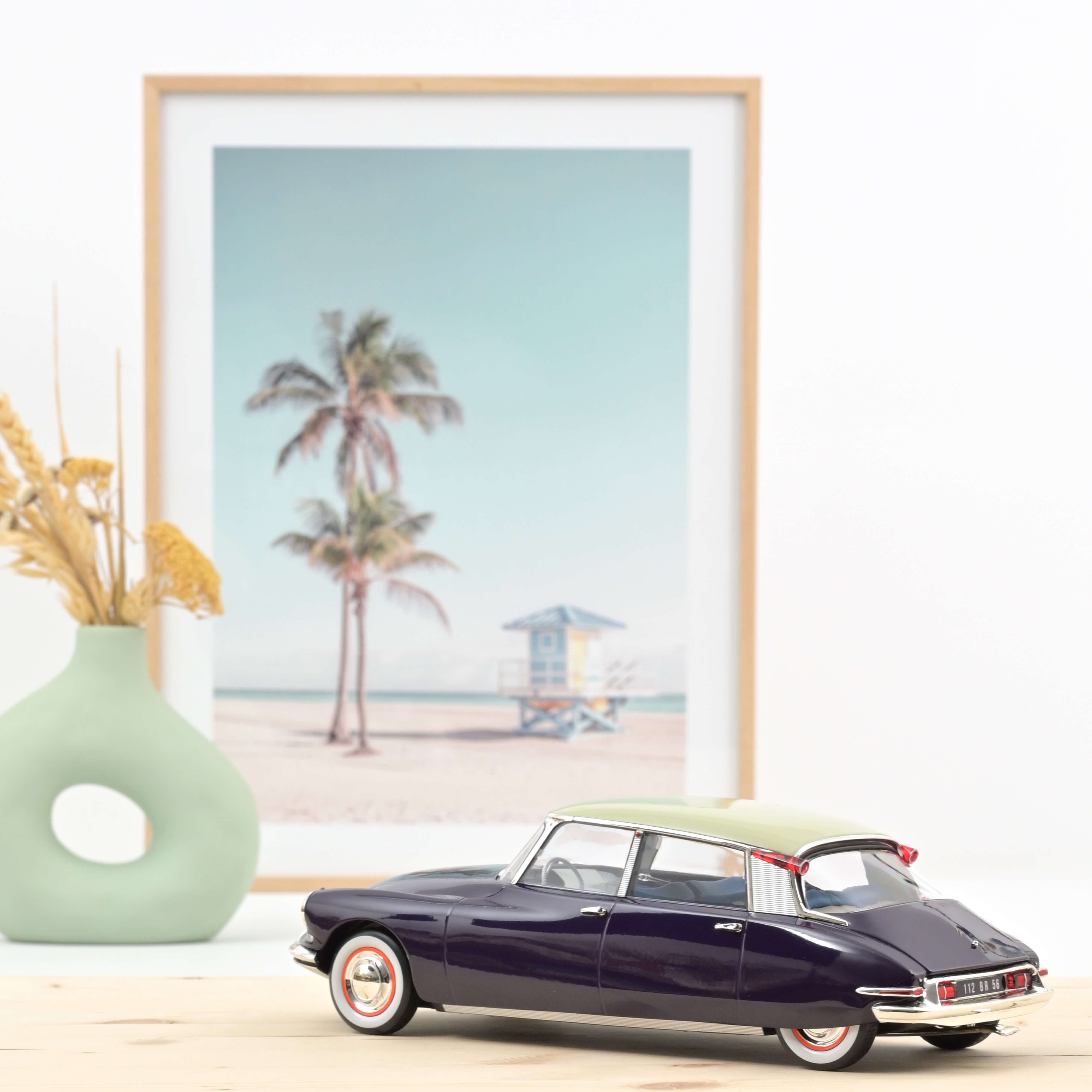 Citroën DS 19 1956 Purple and Champagne 1:18 - 400pcs