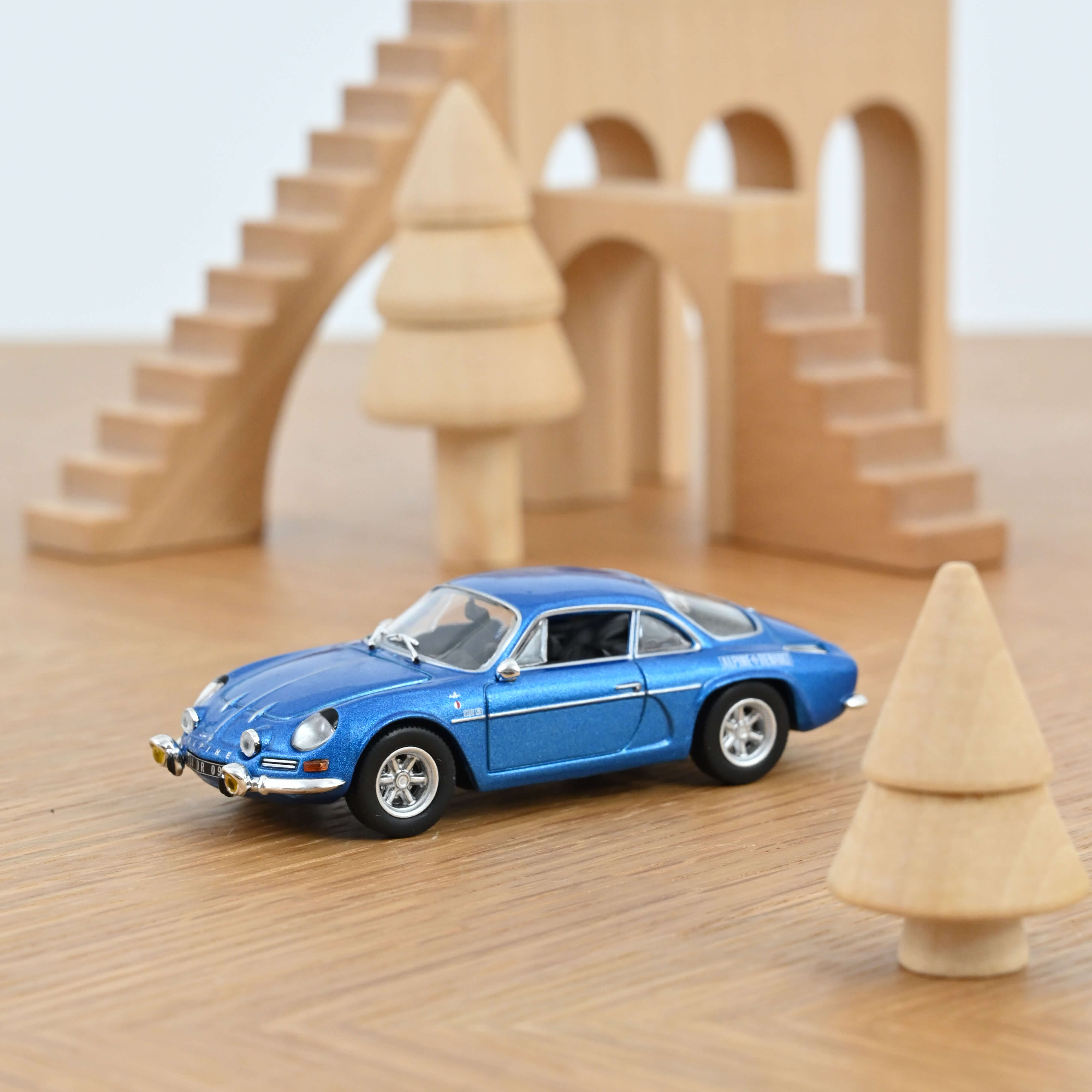 Alpine A110 1600 S 1973 Alpine Blue with side logo 1:43