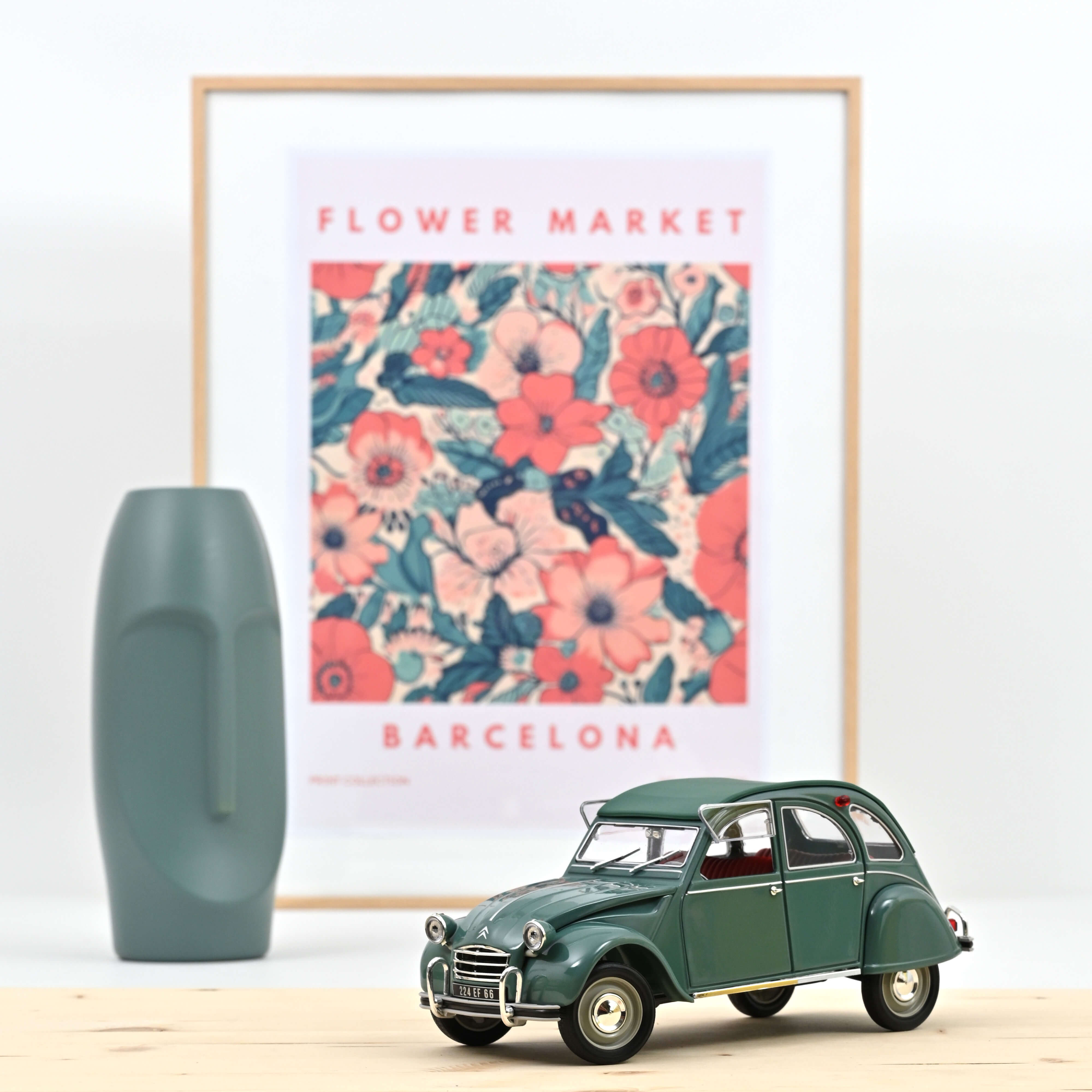 Citroën 2CV AZAM 1966 Agave Green 1:17 - 200pcs