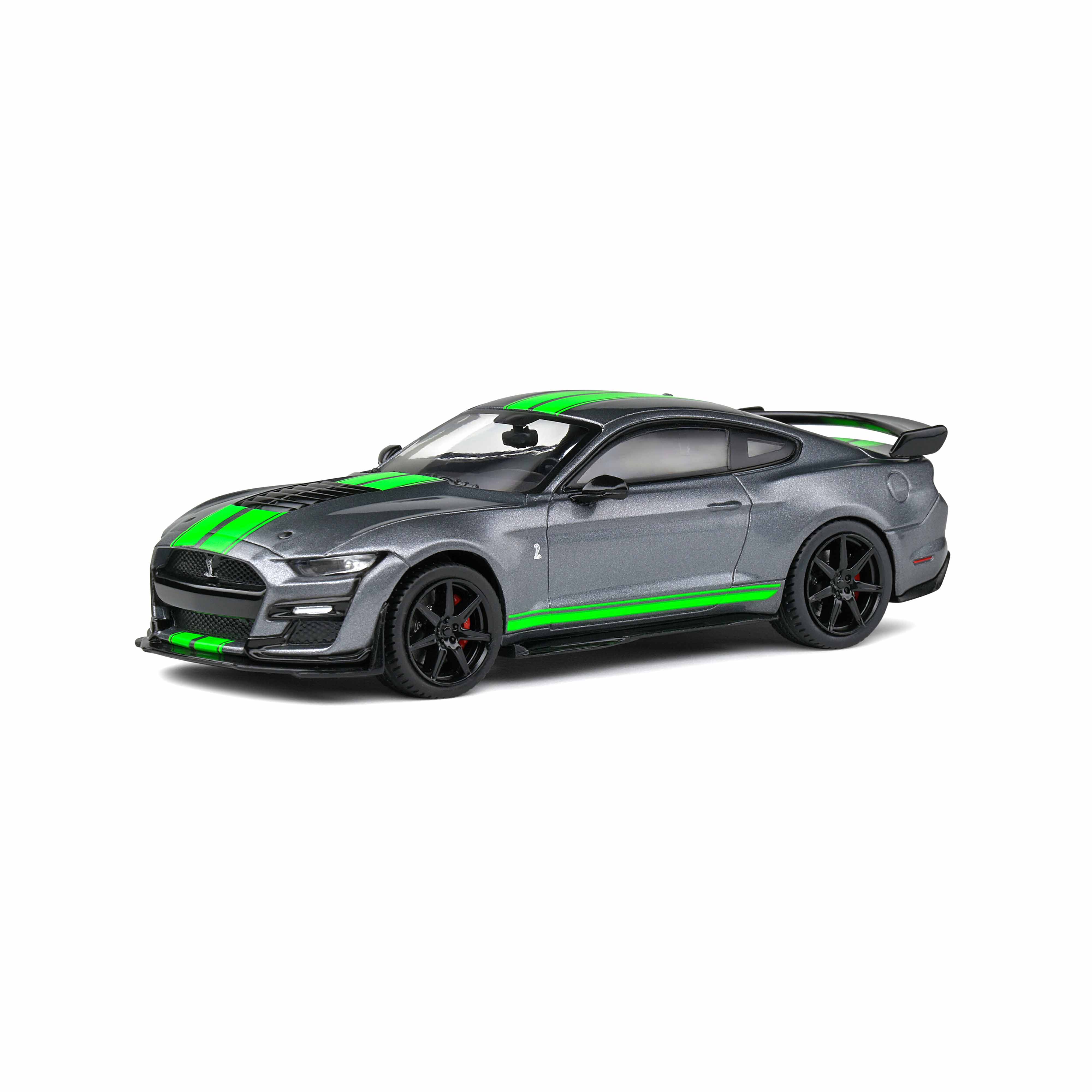 Shelby Mustang GT500 Grey with Neon Green 2020 1:43