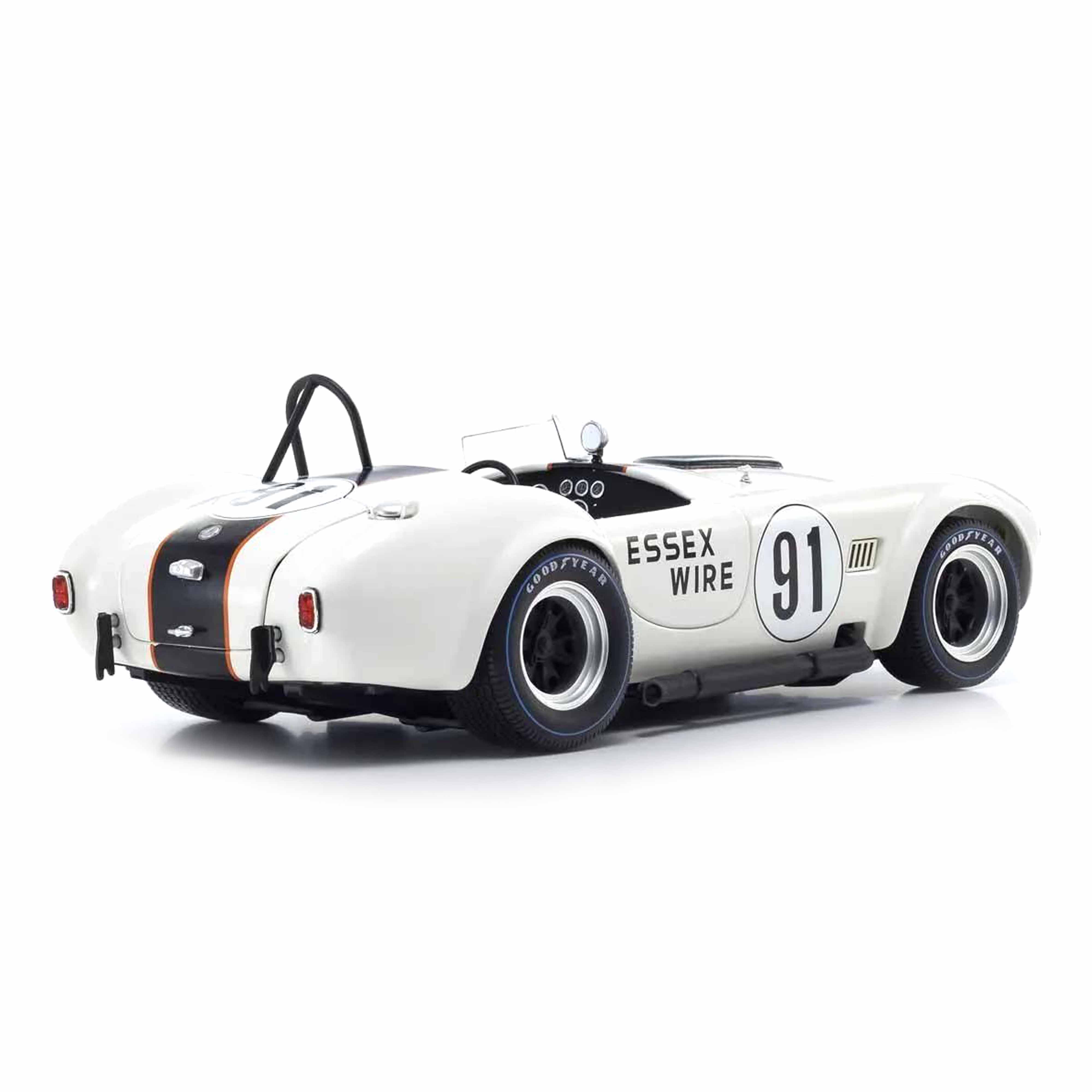 Shelby Cobra 427 S/C N°91 Essex Wire Blanc/Bleu foncé 1/18