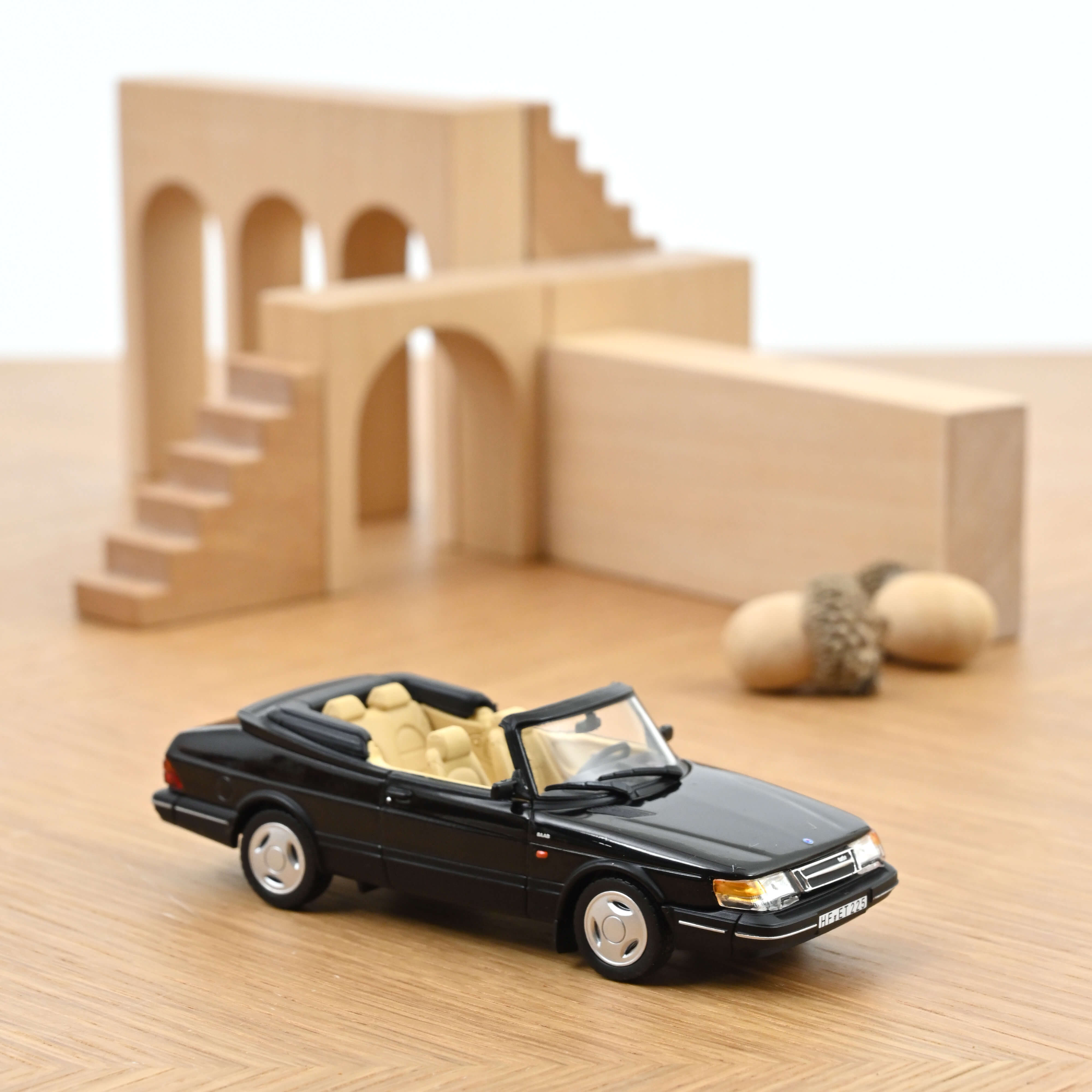 Saab 900 Turbo Convertible 1992 Black 1:43