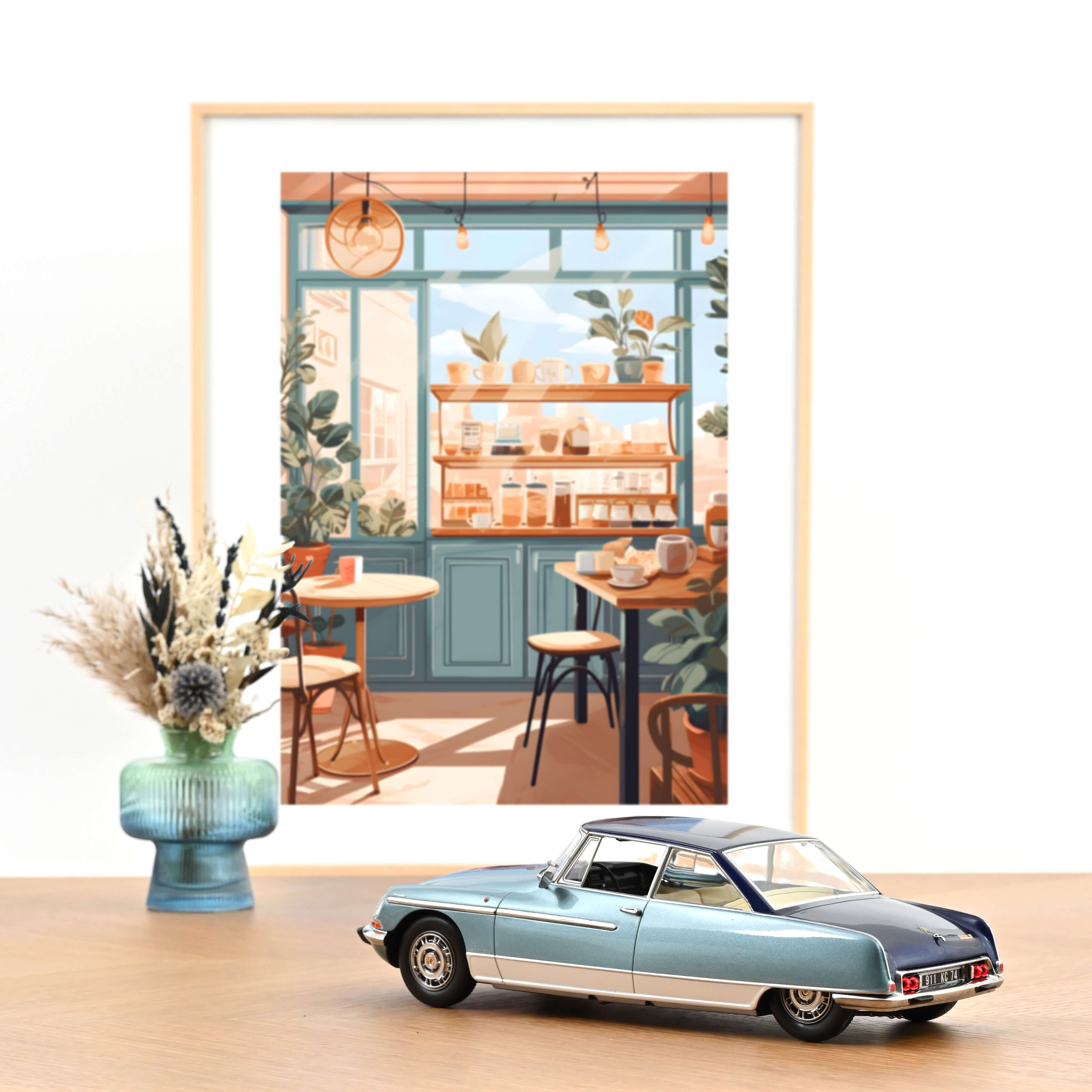 Citroën DS 21 Le Léman 1968 Light and Dark Blue 1:18 - 300pcs