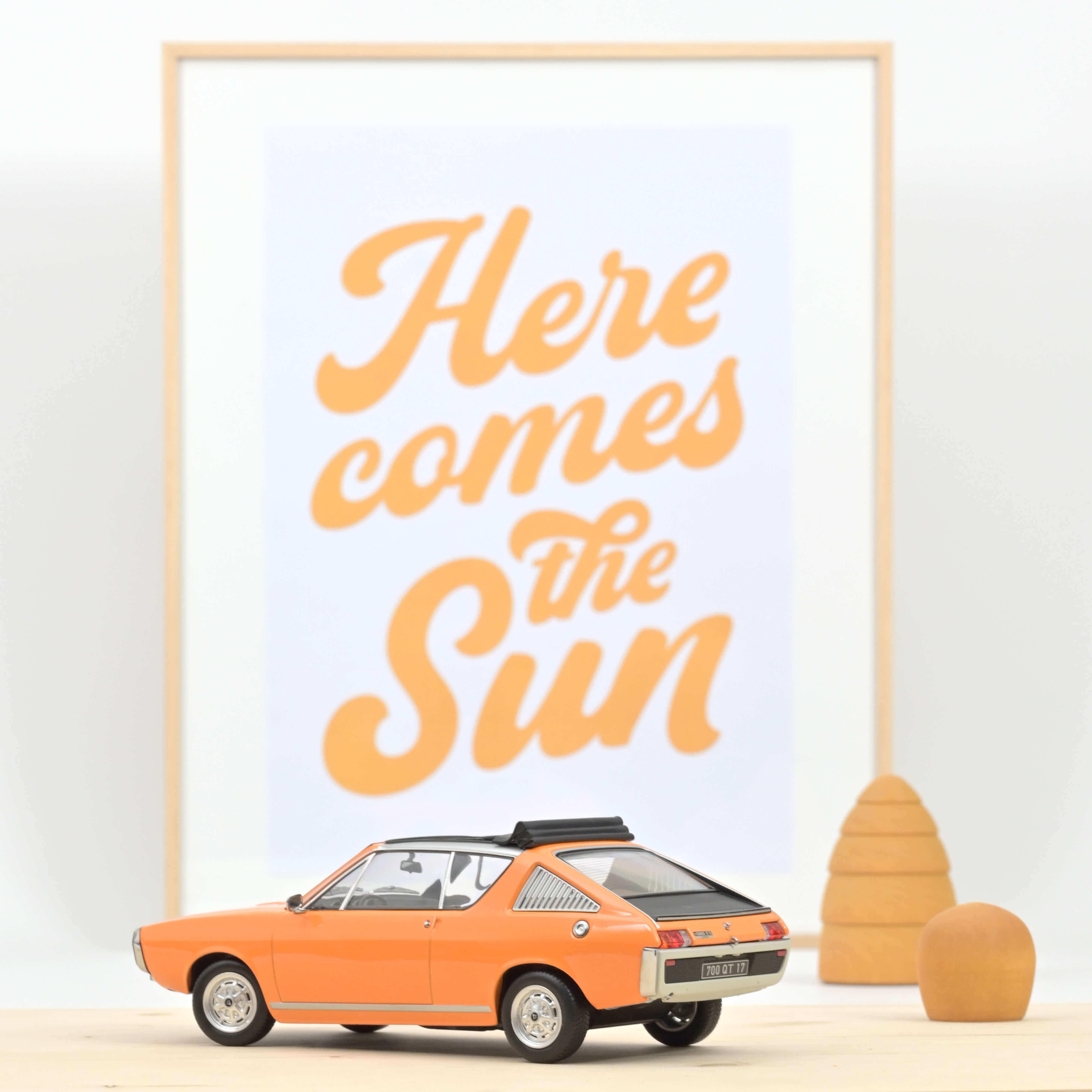 Renault 17 TS Découvrable 1974 Orange 1:18 - 300pcs