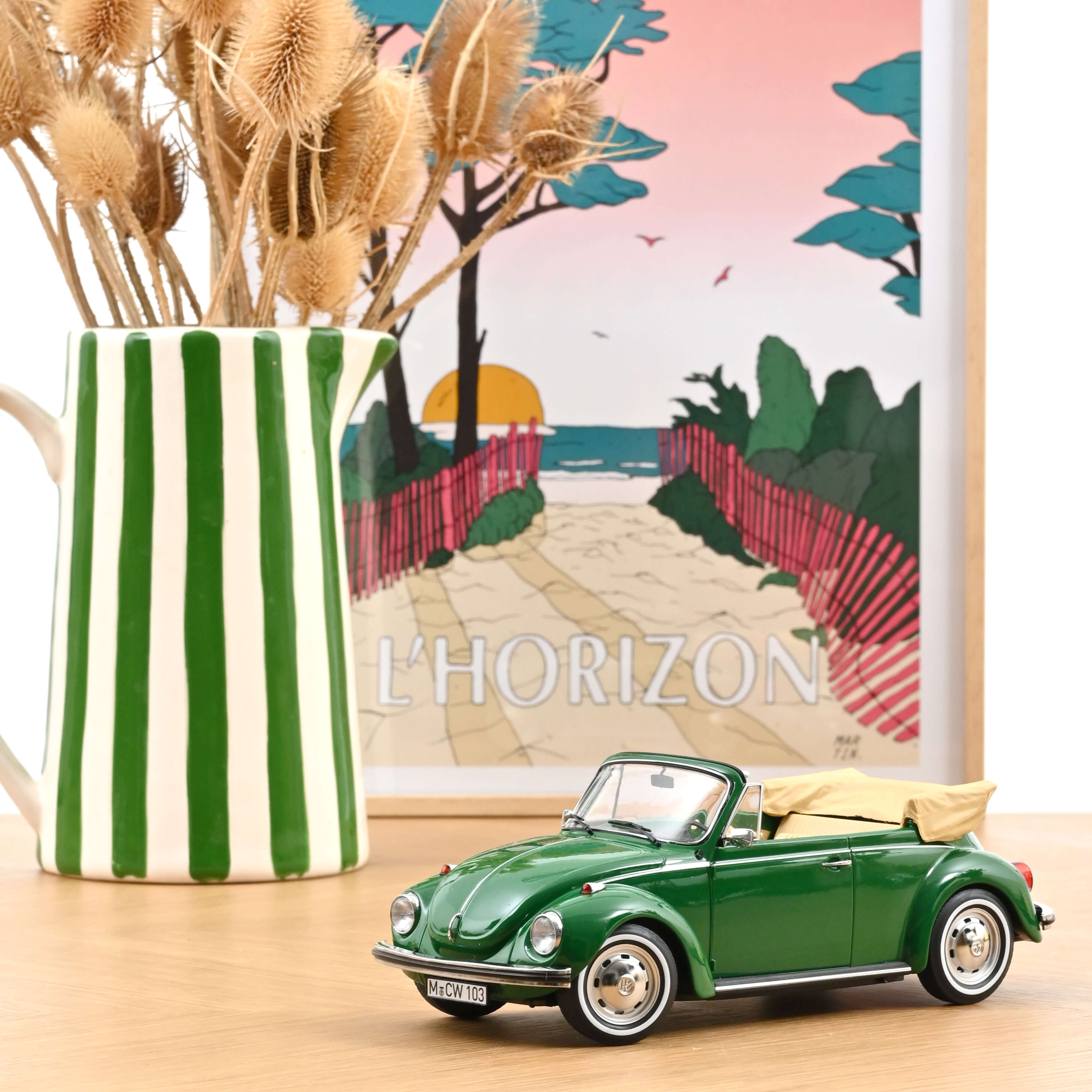 VW 1303 Cabriolet 1972 Sambesi Green 1:18 - 200pcs