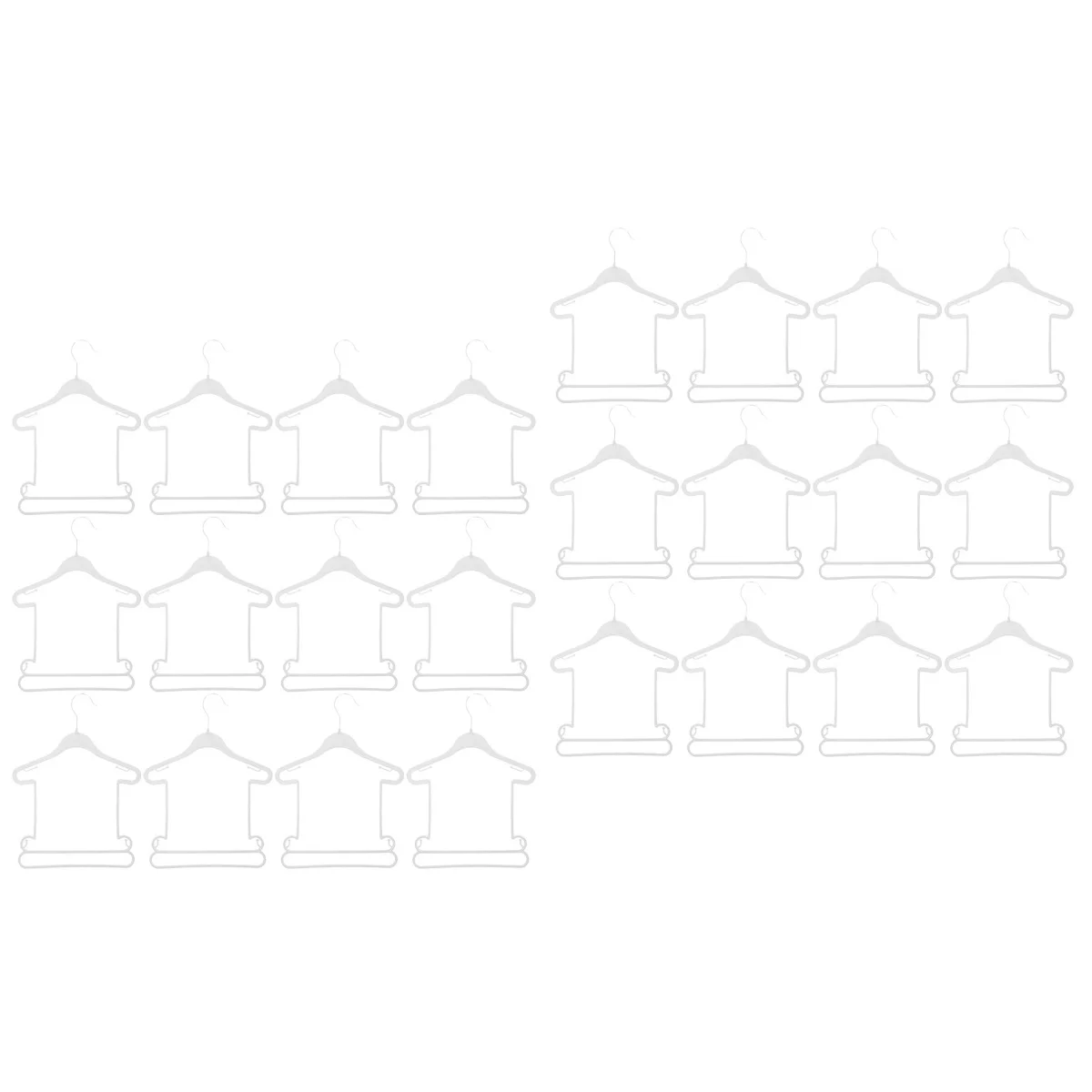 24 pcs  Baby Clothes Hangers Infant Clothes Hangers Kids Clothes Drying Hangers