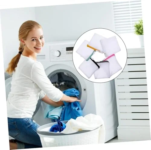 6pcs Laundry Bag Mesh Wash Bag Mini Washing Machine Underwear Washing Bag Wash Bags Protecting Foldable Laundry Pouch Travel Sandwich Mesh Laundry Bag Bra$$Home Decor, Kitchen, & Other