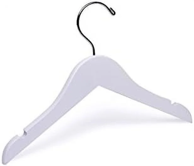 Baby Dark Walnut Top Wooden Hangers, 11 inch, for Sizes 0 to 3T