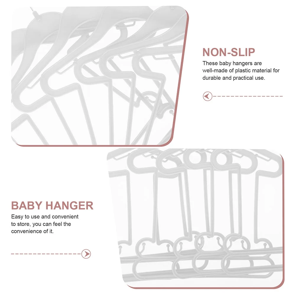 24 pcs  Baby Clothes Hangers Infant Clothes Hangers Kids Clothes Drying Hangers