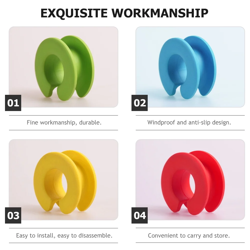 12 Pcs Hanging Clothing Windproof Buckle Round Hook Connector Compact Suit Jacket Hangers