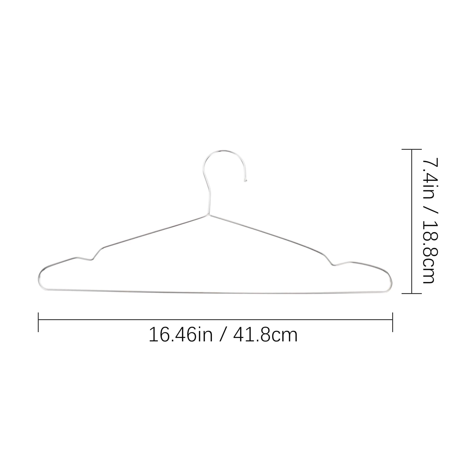 10Pcs  Stainless Steel Suit Racks Clothes Hangers Home Hotel Clothing Stretchers