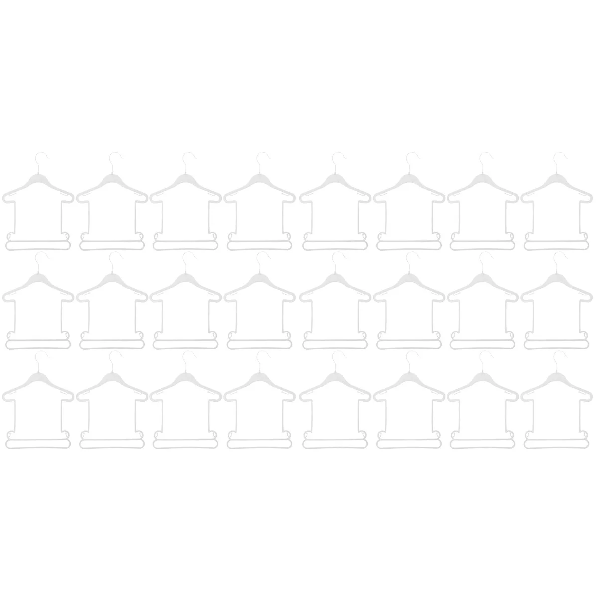 24 pcs  Baby Clothes Hangers Infant Clothes Hangers Kids Clothes Drying Hangers