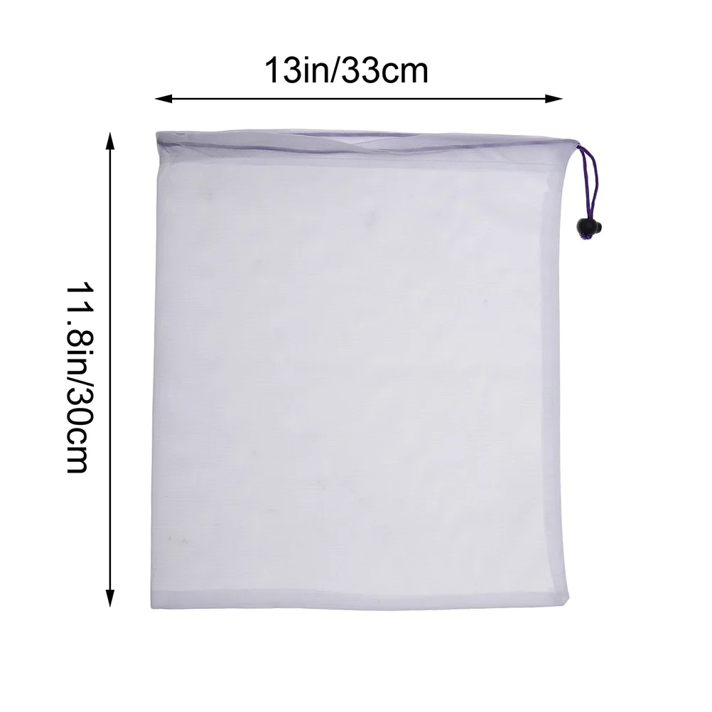 8pcs Premium Reusable Grocery Bags Eco Friendly Mesh Bags Washing Bags with Drawstring for Fruit and Vegetable Size (Random Color)