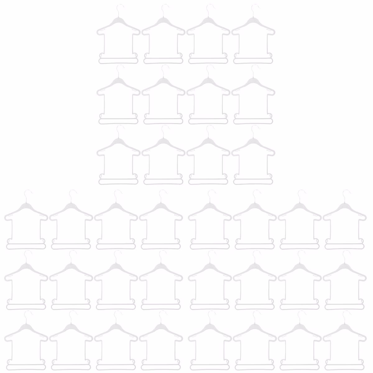 36 pcs Children Clothes Hangers Toddler Clothes Hangers Baby Clothes Plastic Hangers