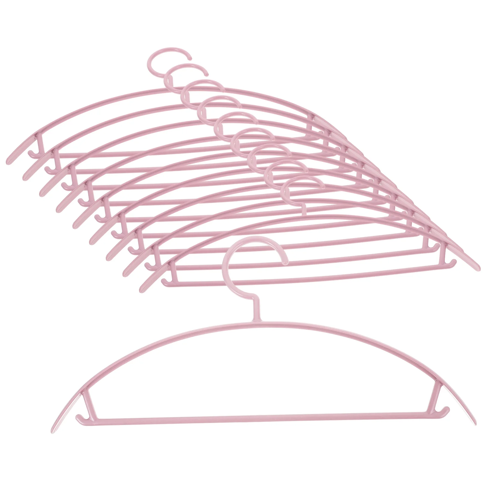 10 Pcs Hanger Seamless Wide Shoulder Clothes Damage-free Drying Hangers Aldult