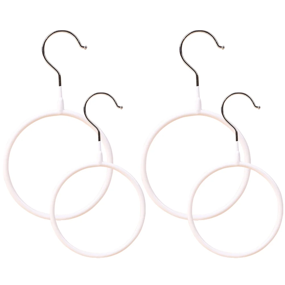 16 pcs  Simple Style Scarf Ring Hanger Closet Clothes Hanger Metal Belt Hangers