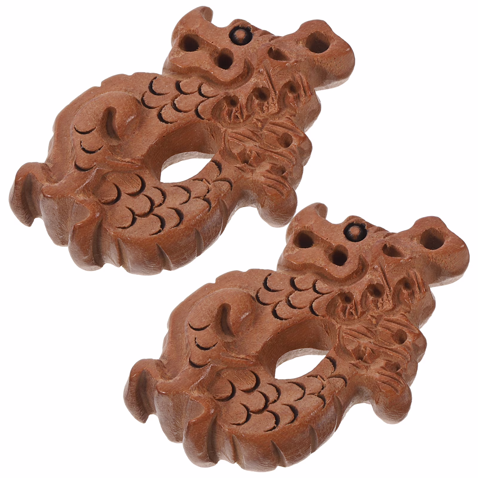 2 Pcs Expandable Clothes Hanger Peach Wood Crafts