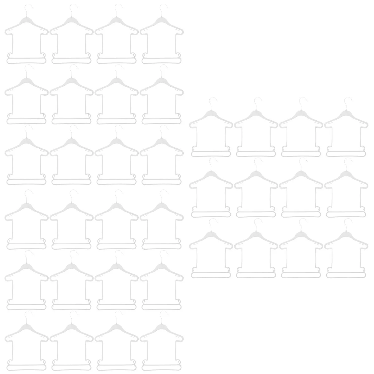 36 pcs Children Clothes Hangers Toddler Clothes Hangers Baby Clothes Plastic Hangers