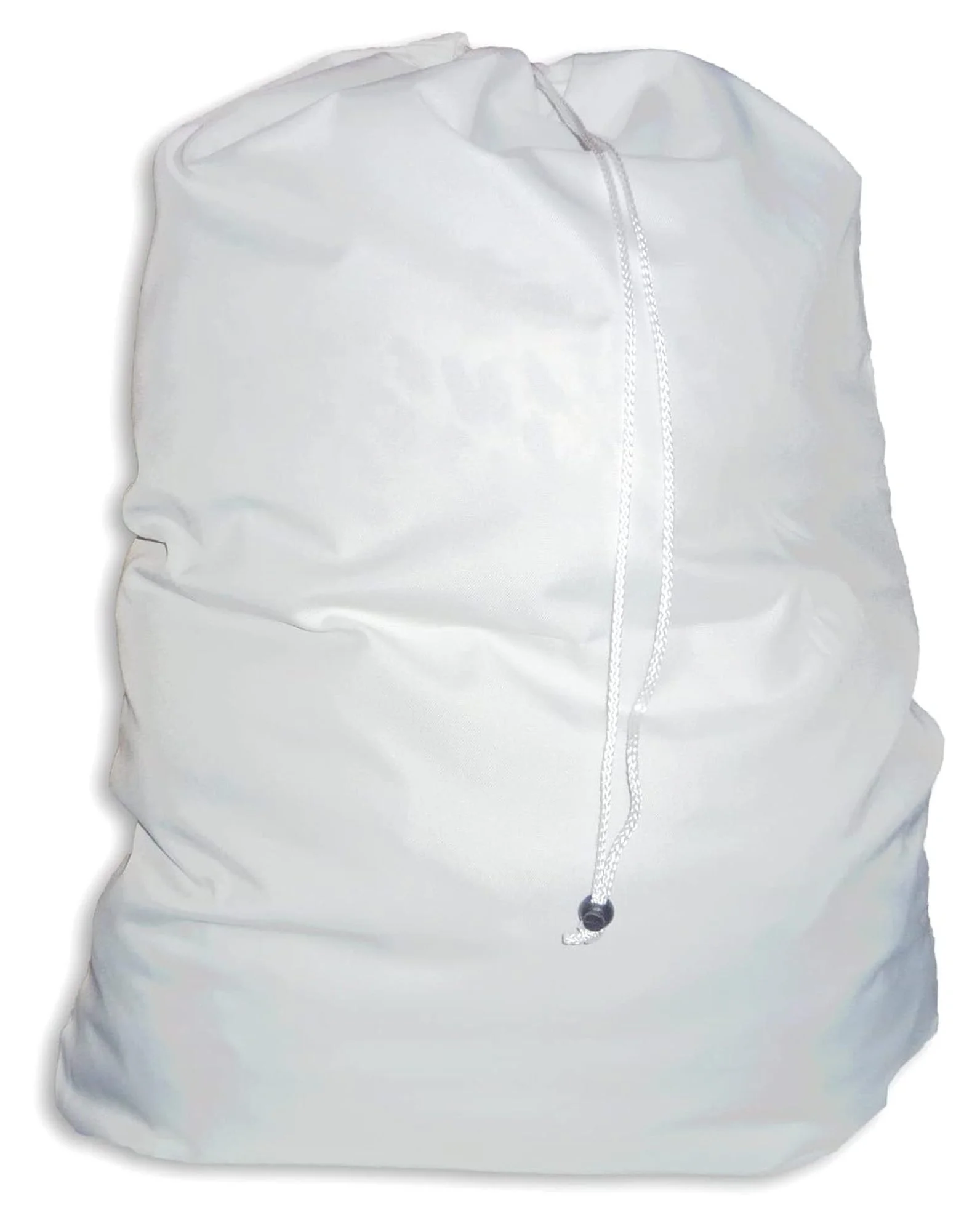 Extra Heavy Duty Drawstring Laundry Bag, Large, White