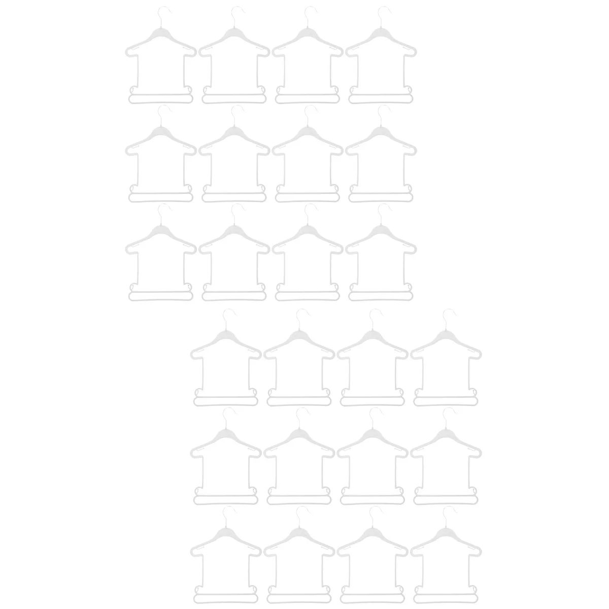 24 pcs  Baby Clothes Hangers Infant Clothes Hangers Kids Clothes Drying Hangers