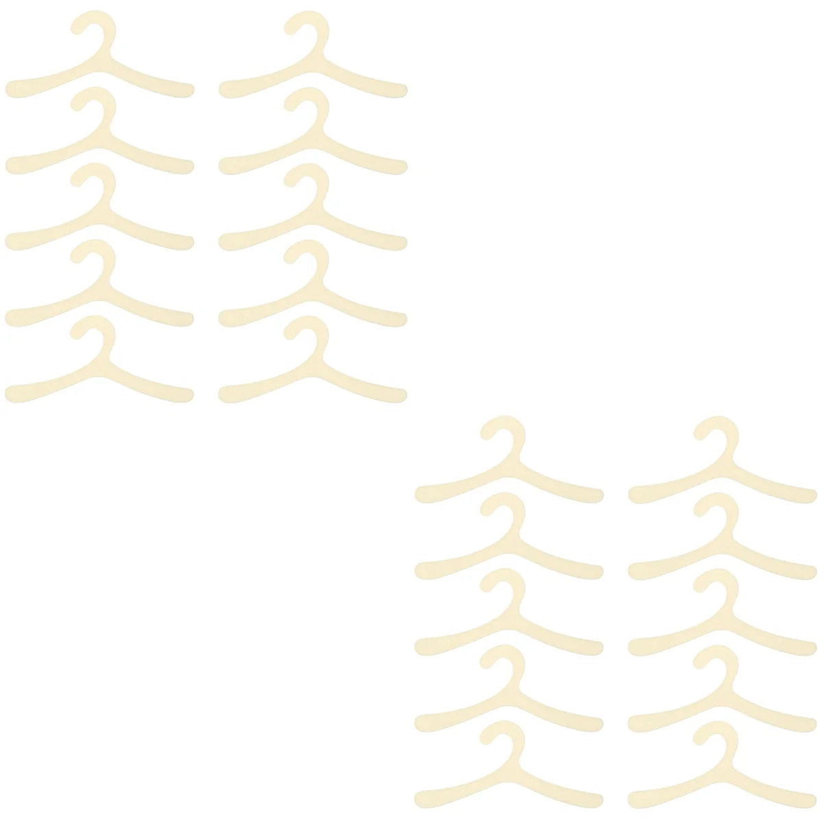 2 Count Pet Hanger Toy White Baby Hangers Clothe Coat Toddler Child