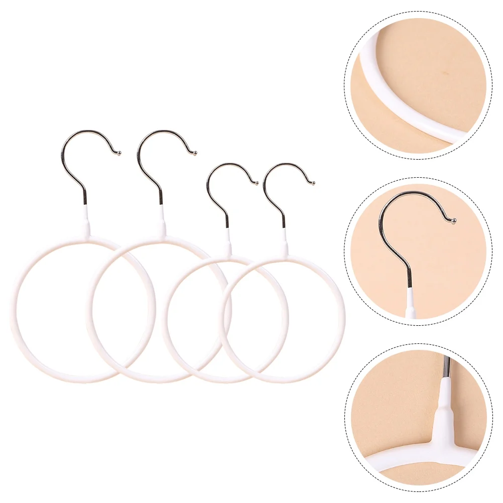 16 pcs  Simple Style Scarf Ring Hanger Closet Clothes Hanger Metal Belt Hangers